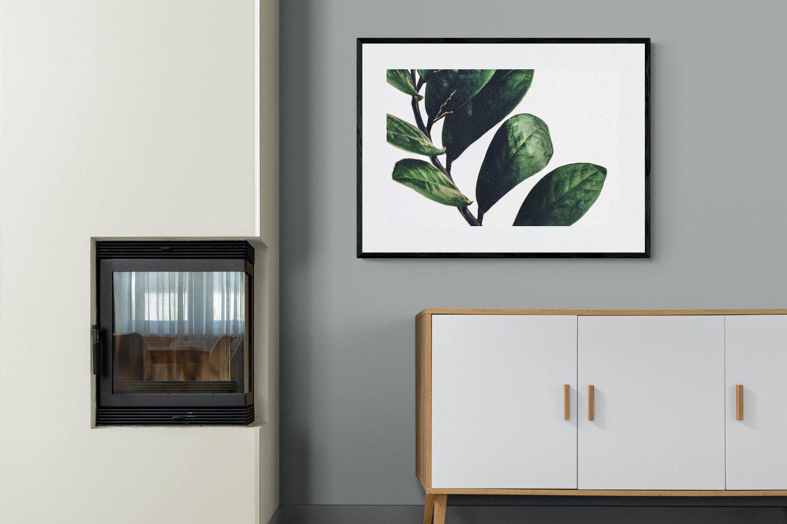 Green & Healthy-Wall_Art-100 x 75cm-Framed Print-Black-Pixalot