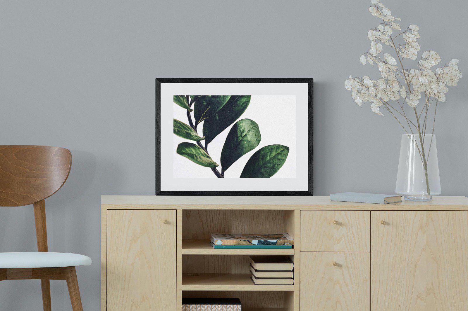 Green & Healthy-Wall_Art-60 x 45cm-Framed Print-Black-Pixalot