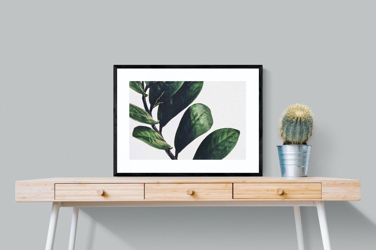 Green & Healthy-Wall_Art-80 x 60cm-Framed Print-Black-Pixalot