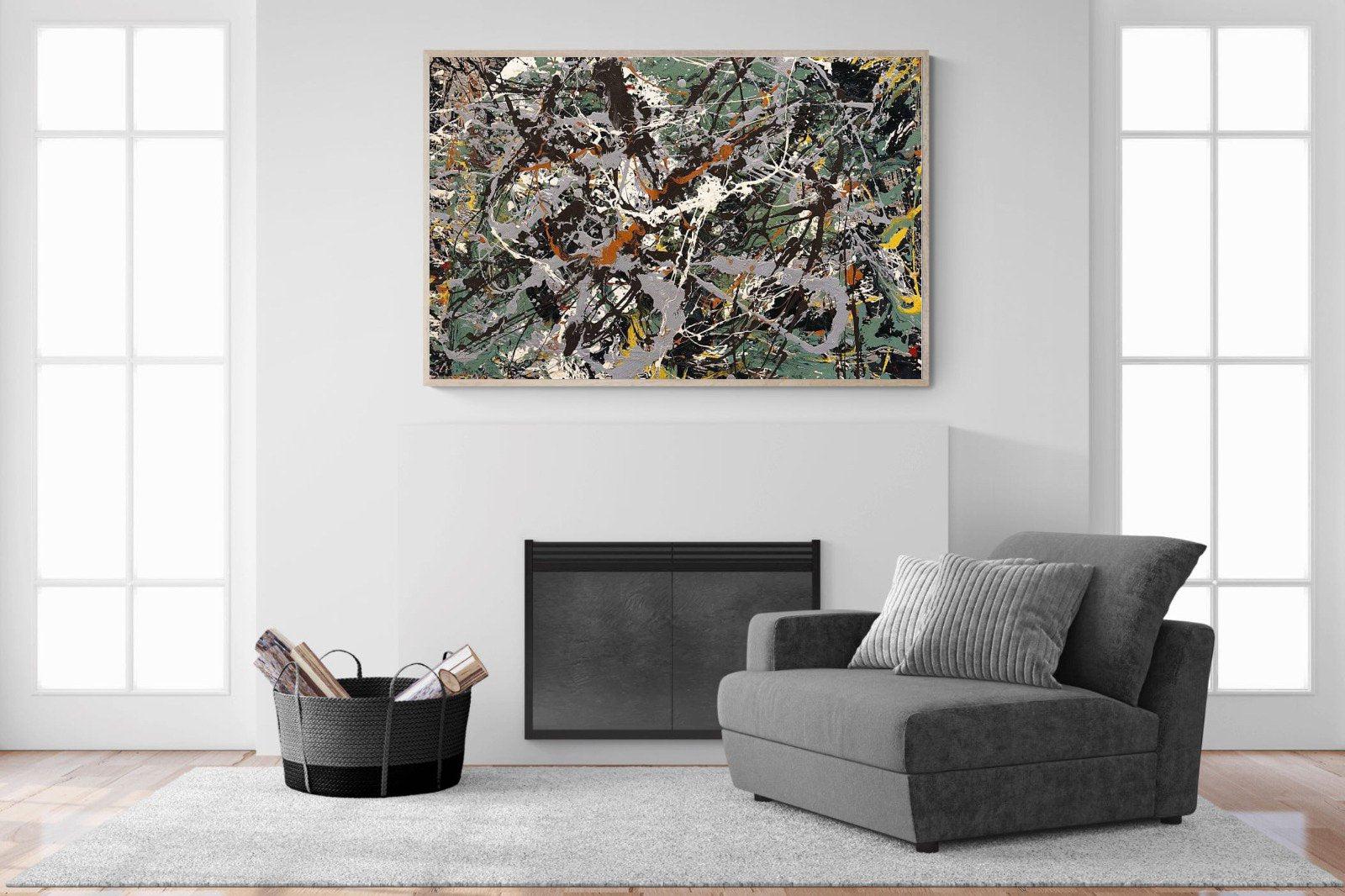 Green Silver-Wall_Art-150 x 100cm-Mounted Canvas-Wood-Pixalot