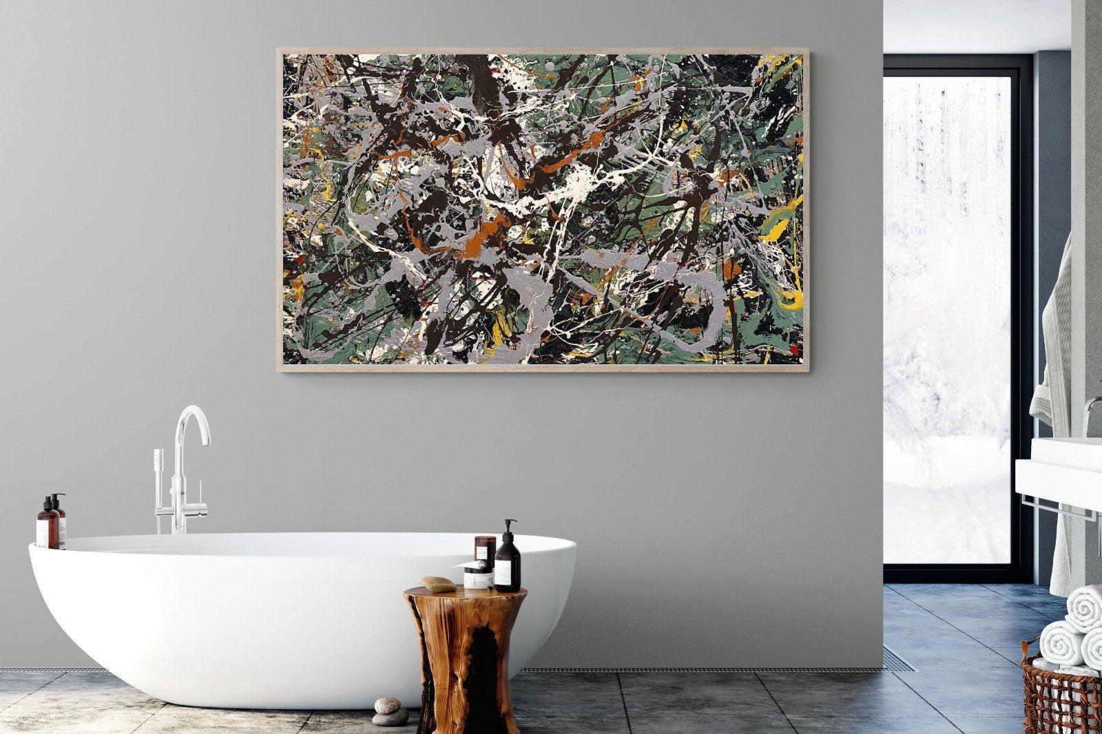 Green Silver-Wall_Art-180 x 110cm-Mounted Canvas-Wood-Pixalot