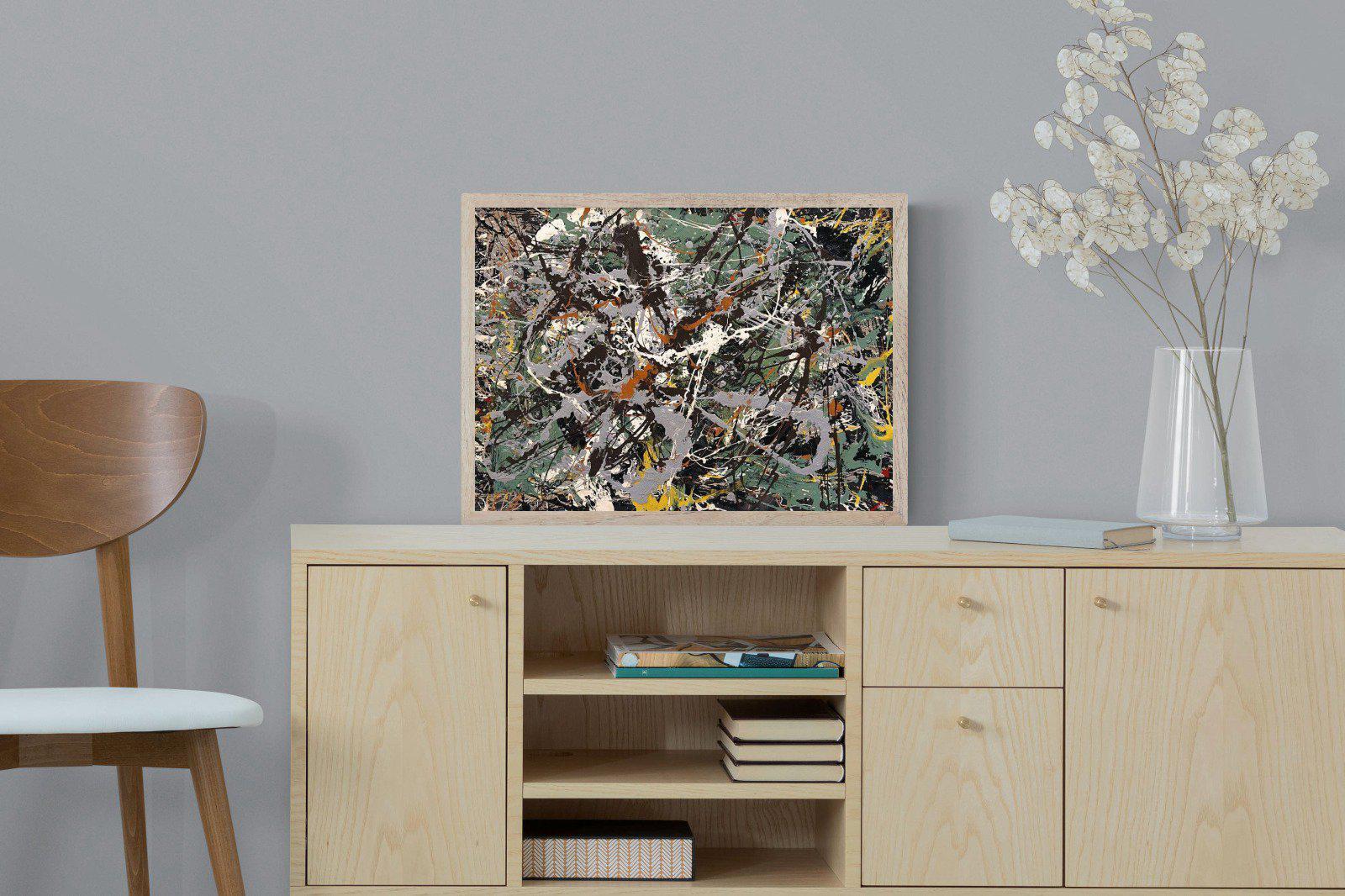 Green Silver-Wall_Art-60 x 45cm-Mounted Canvas-Wood-Pixalot