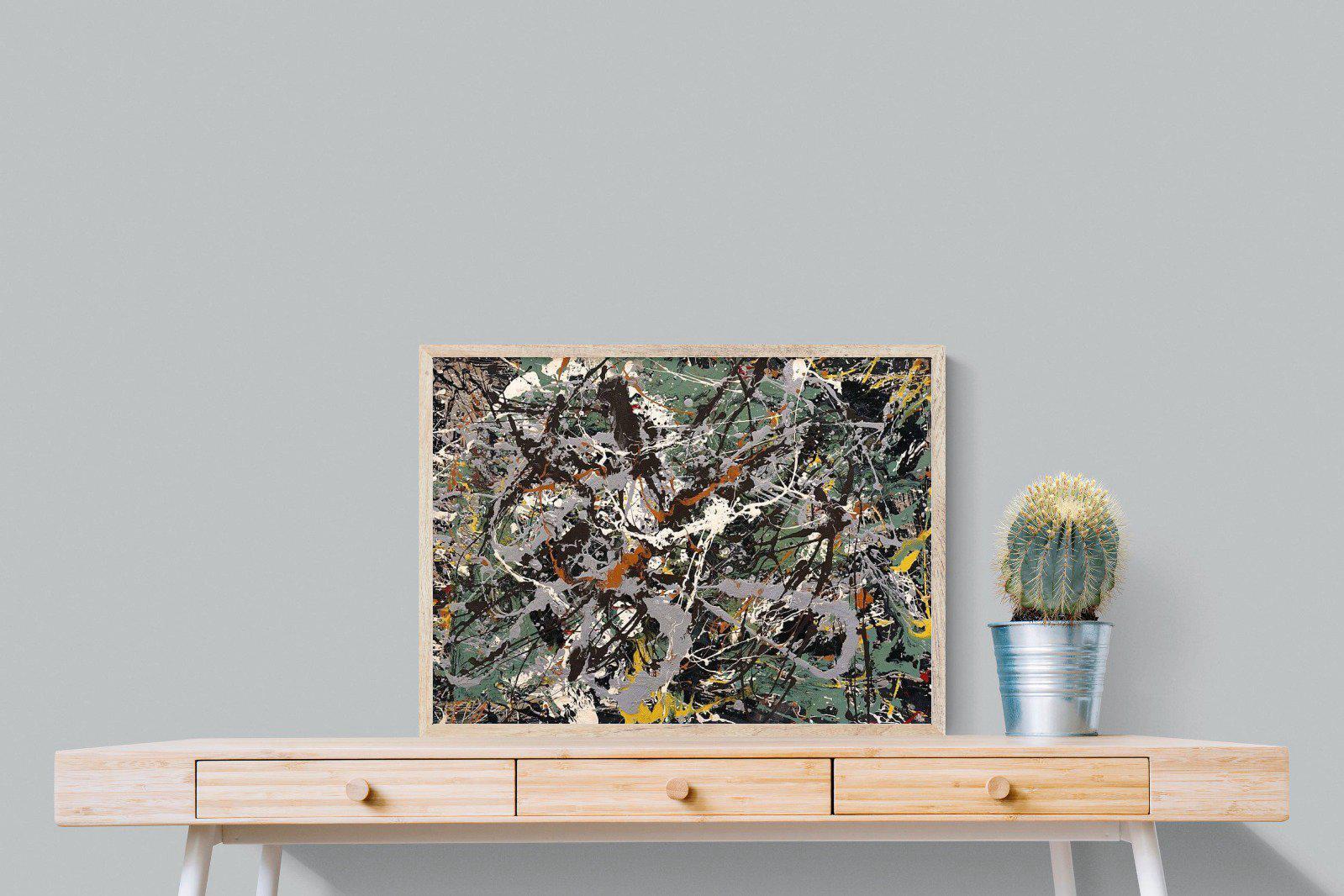 Green Silver-Wall_Art-80 x 60cm-Mounted Canvas-Wood-Pixalot