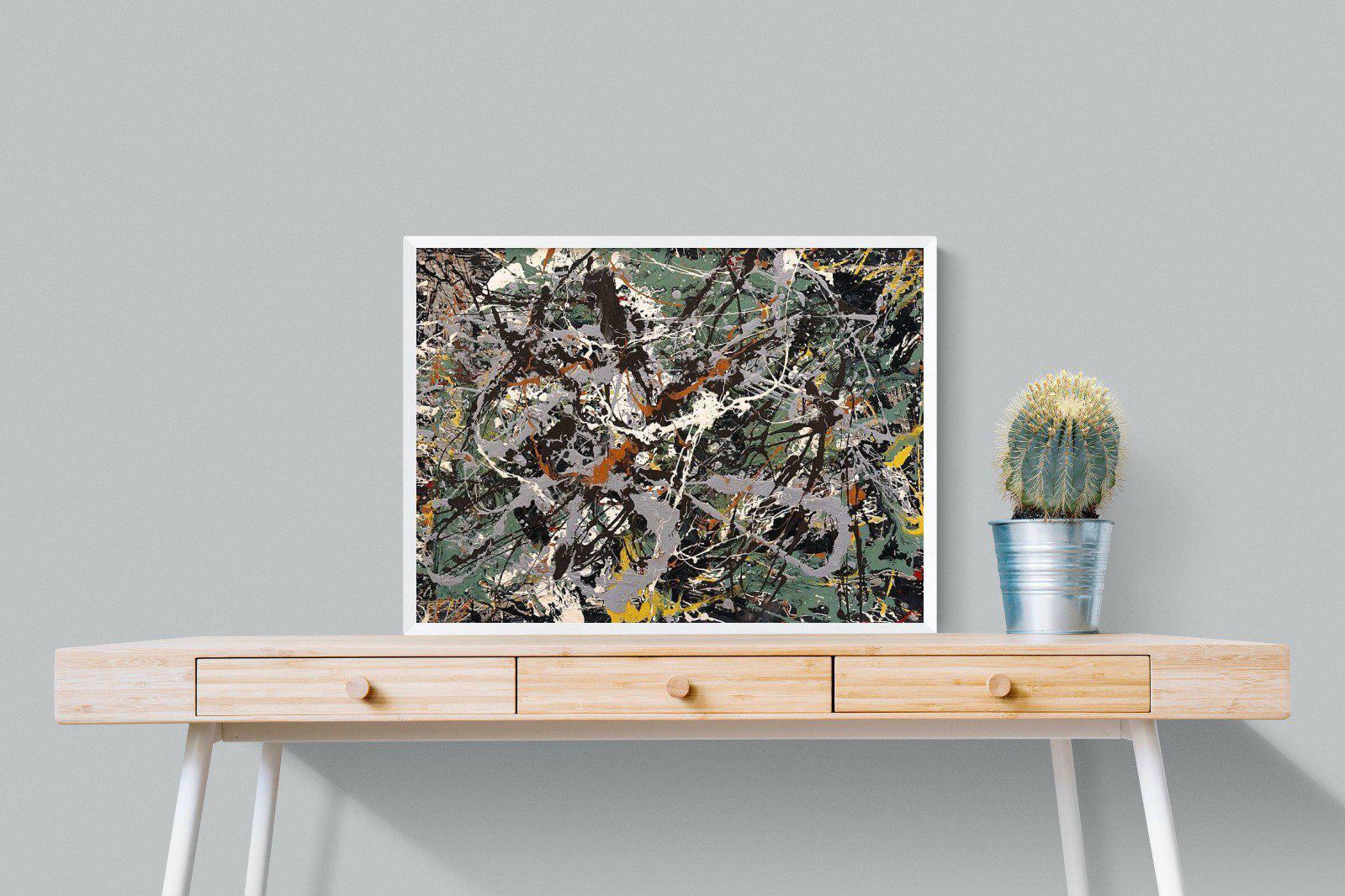 Green Silver-Wall_Art-80 x 60cm-Mounted Canvas-White-Pixalot