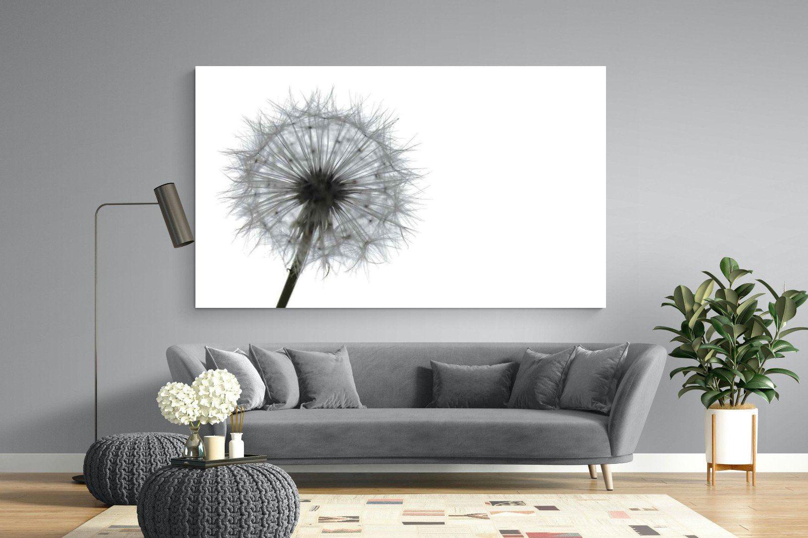 Grey Dandelion-Wall_Art-220 x 130cm-Mounted Canvas-No Frame-Pixalot