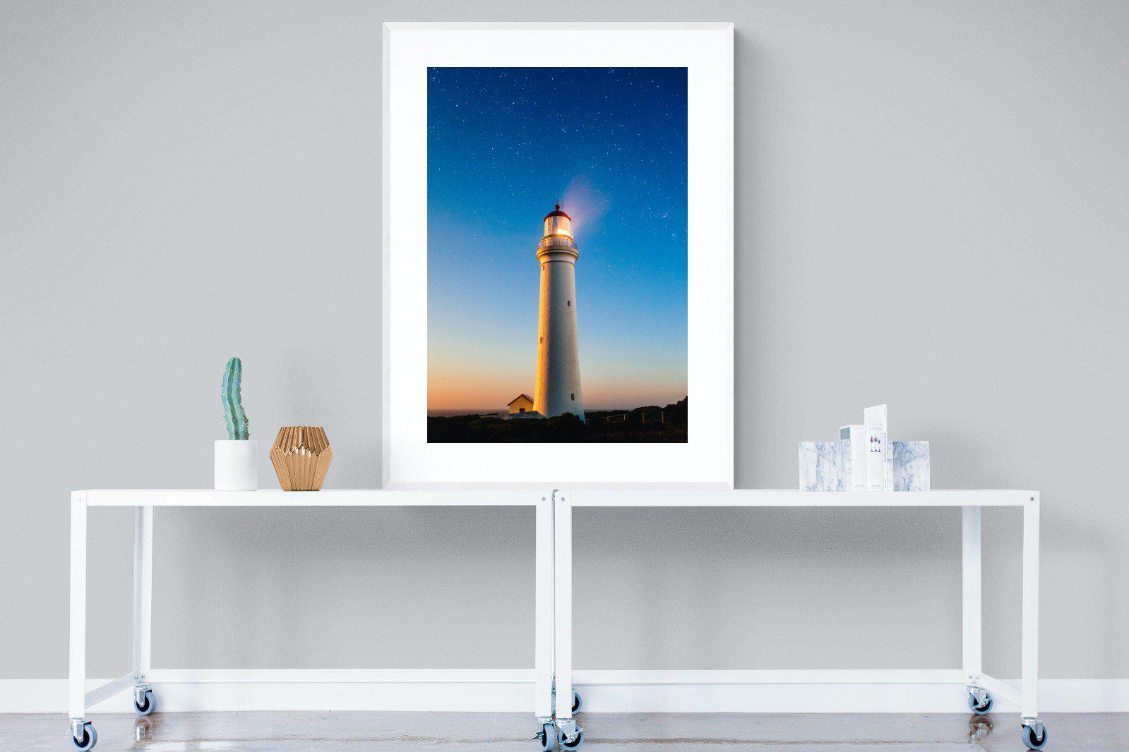 Guiding Light-Wall_Art-90 x 120cm-Framed Print-White-Pixalot