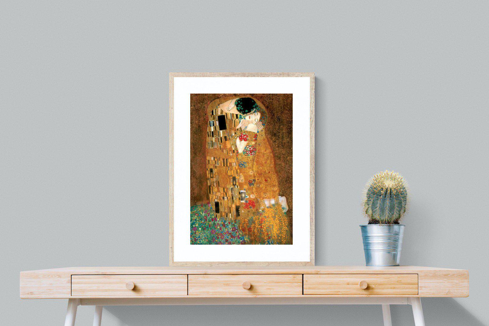 Gustav Klimt The Kiss-Wall_Art-60 x 80cm-Framed Print-Wood-Pixalot
