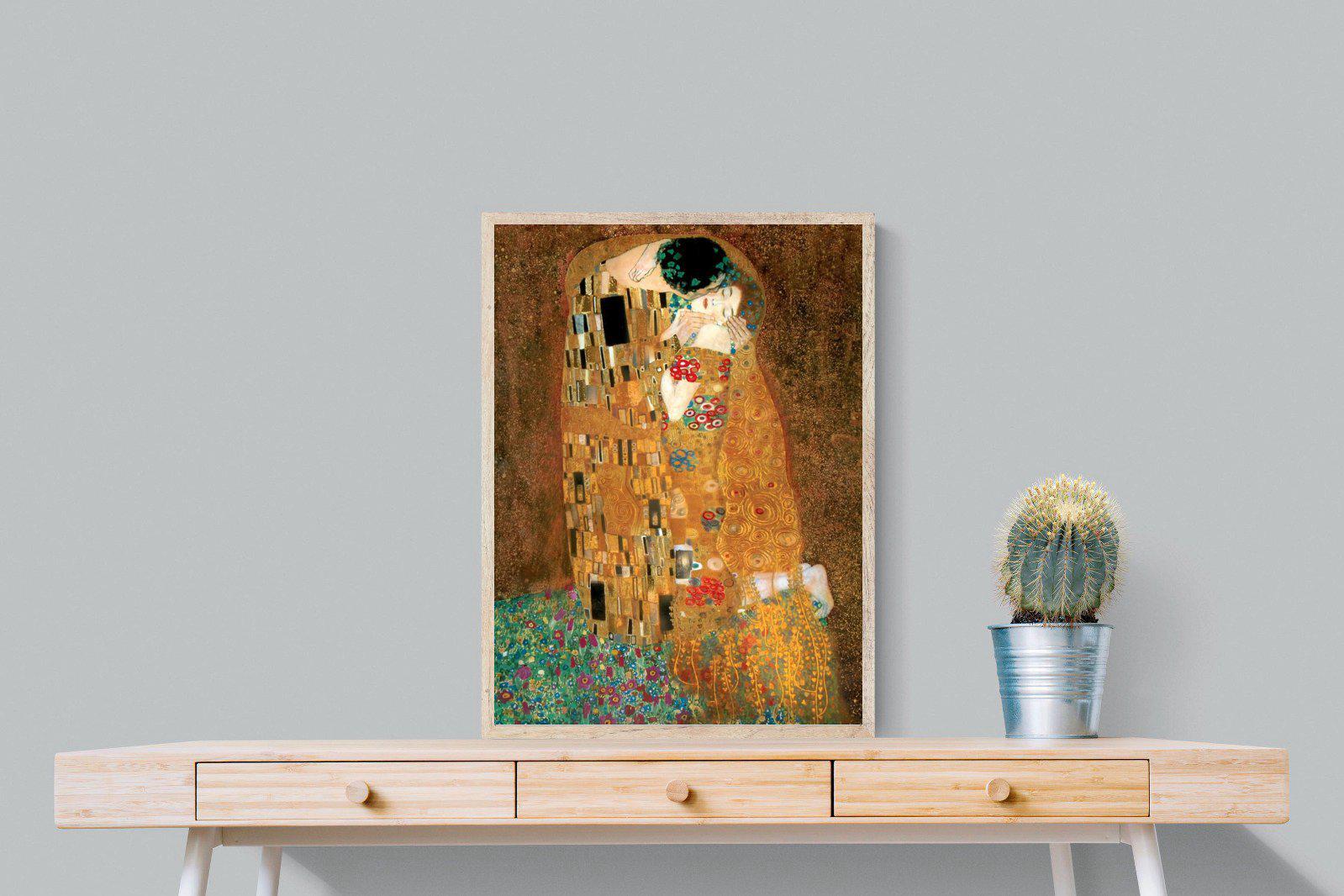 Gustav Klimt The Kiss-Wall_Art-60 x 80cm-Mounted Canvas-Wood-Pixalot