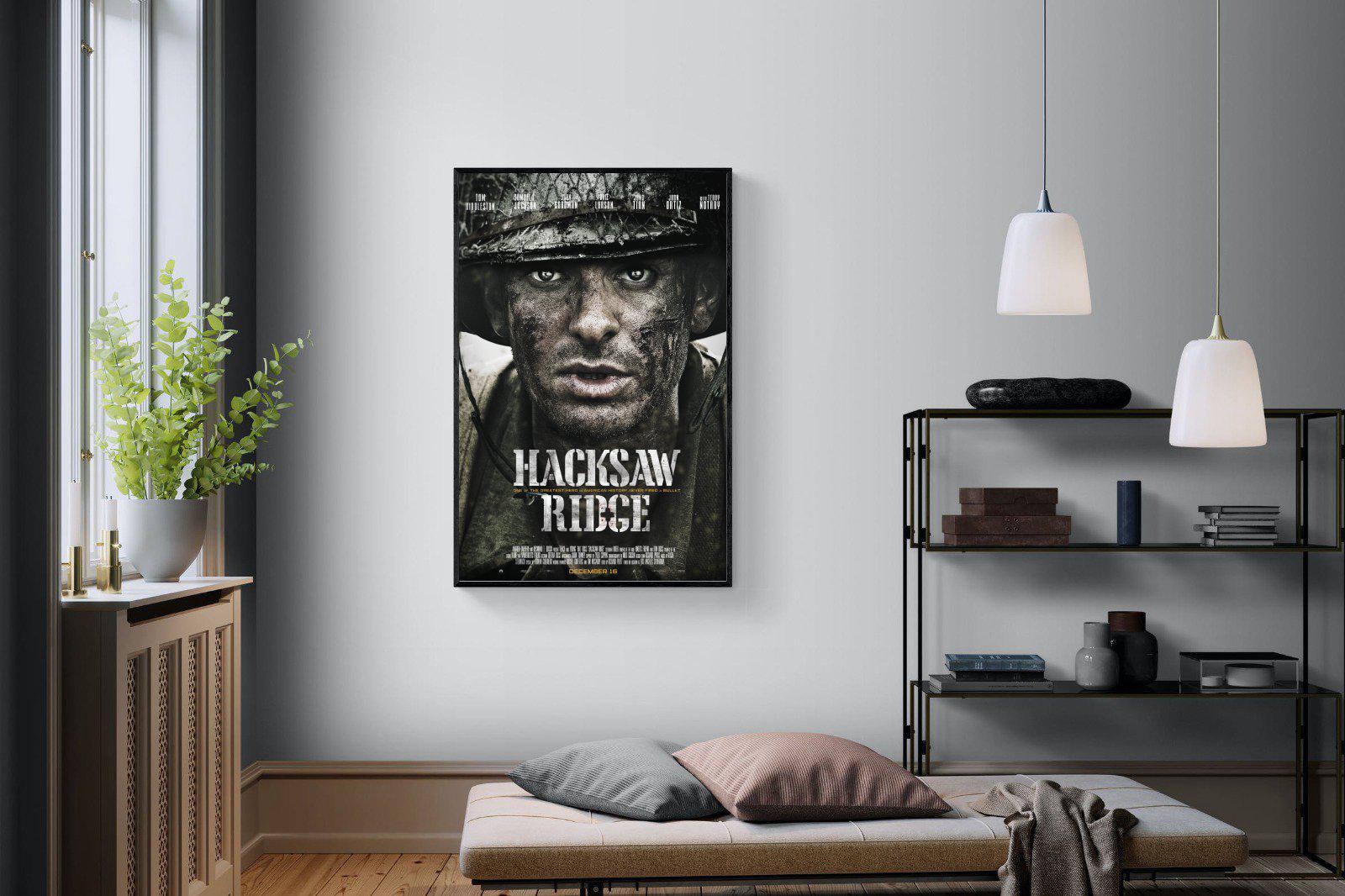 Hacksaw Ridge-Wall_Art-100 x 150cm-Mounted Canvas-Black-Pixalot