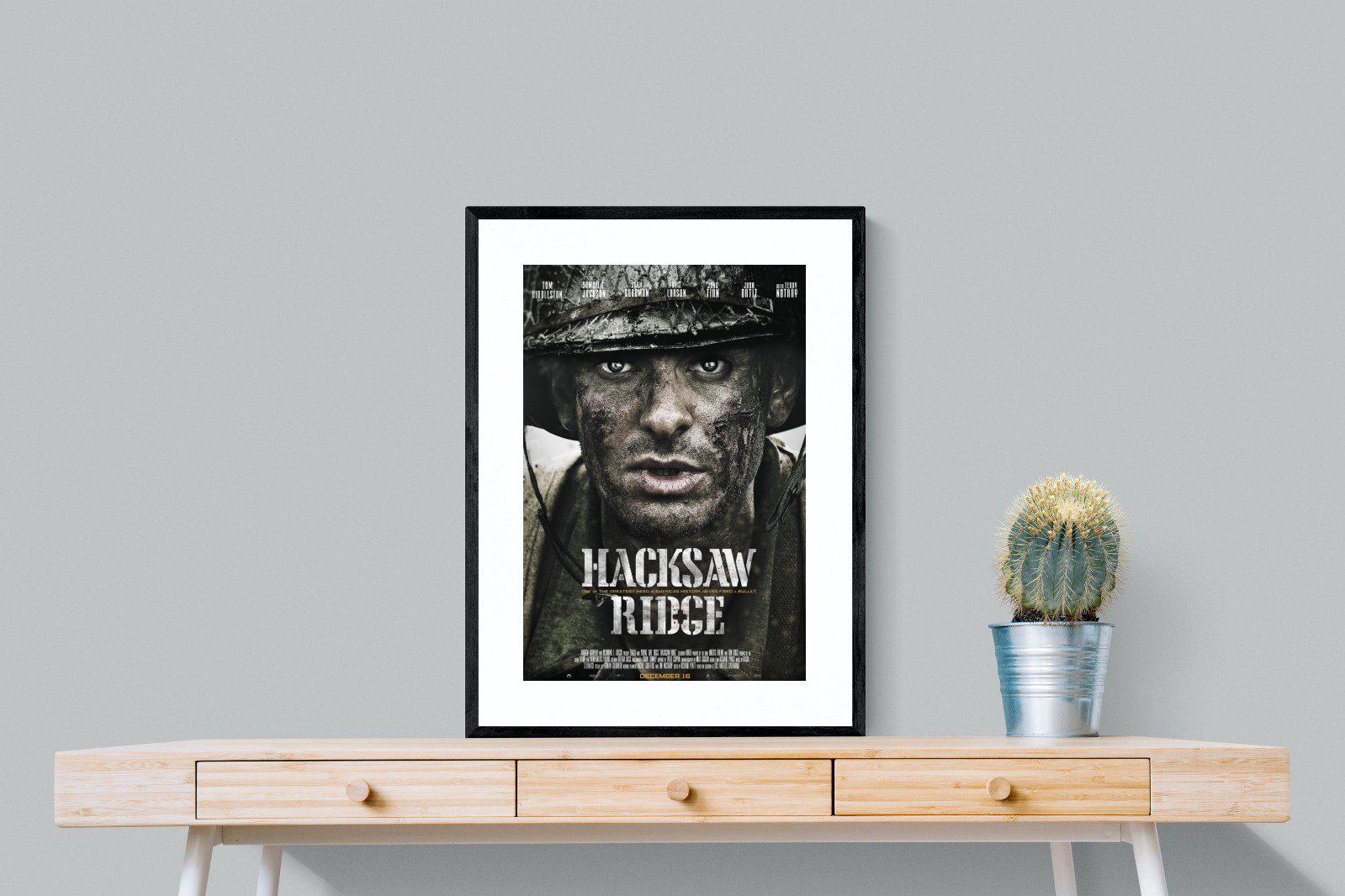 Hacksaw Ridge-Wall_Art-60 x 80cm-Framed Print-Black-Pixalot
