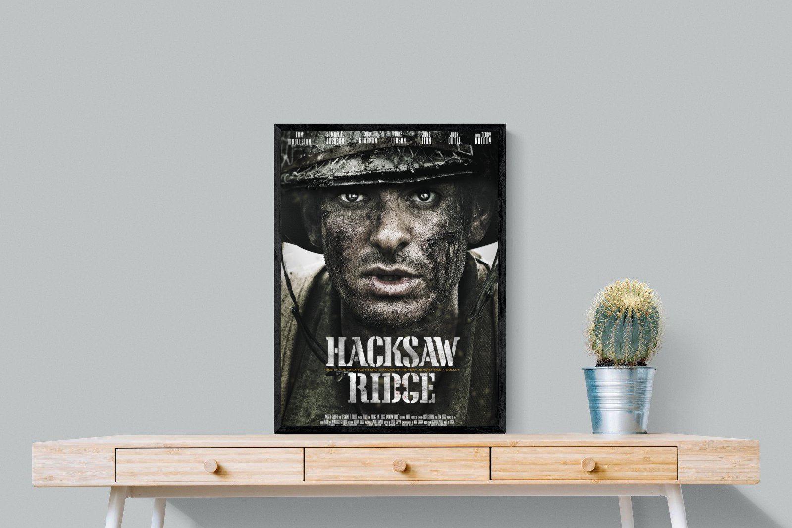 Hacksaw Ridge-Wall_Art-60 x 80cm-Mounted Canvas-Black-Pixalot