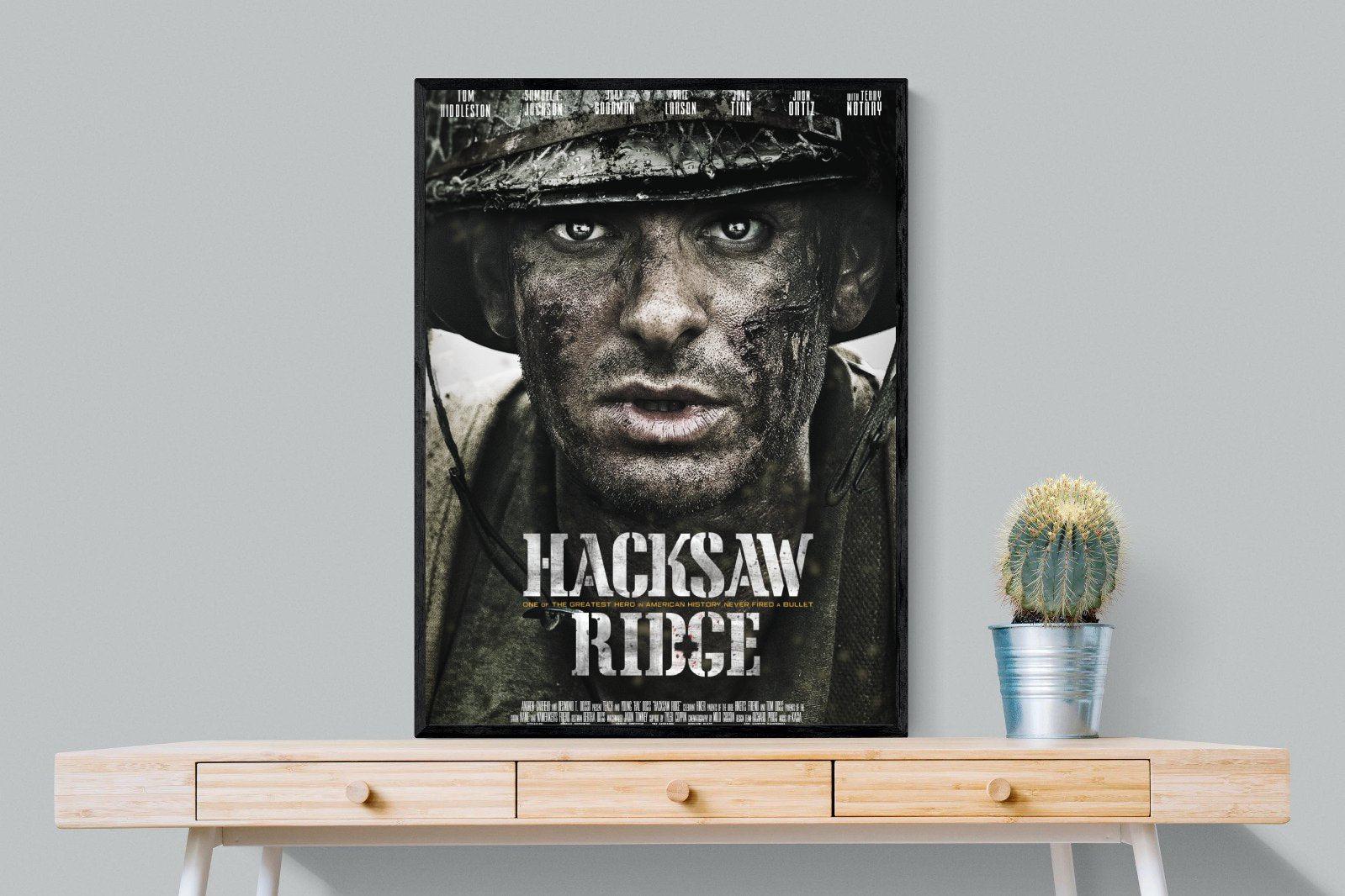 Hacksaw Ridge-Wall_Art-75 x 100cm-Mounted Canvas-Black-Pixalot