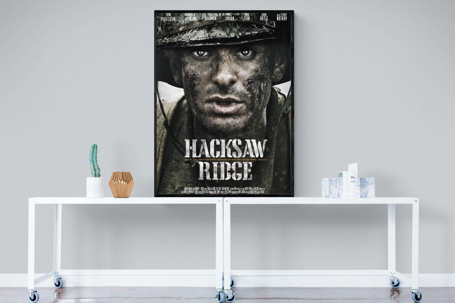 Hacksaw Ridge-Wall_Art-90 x 120cm-Mounted Canvas-Black-Pixalot