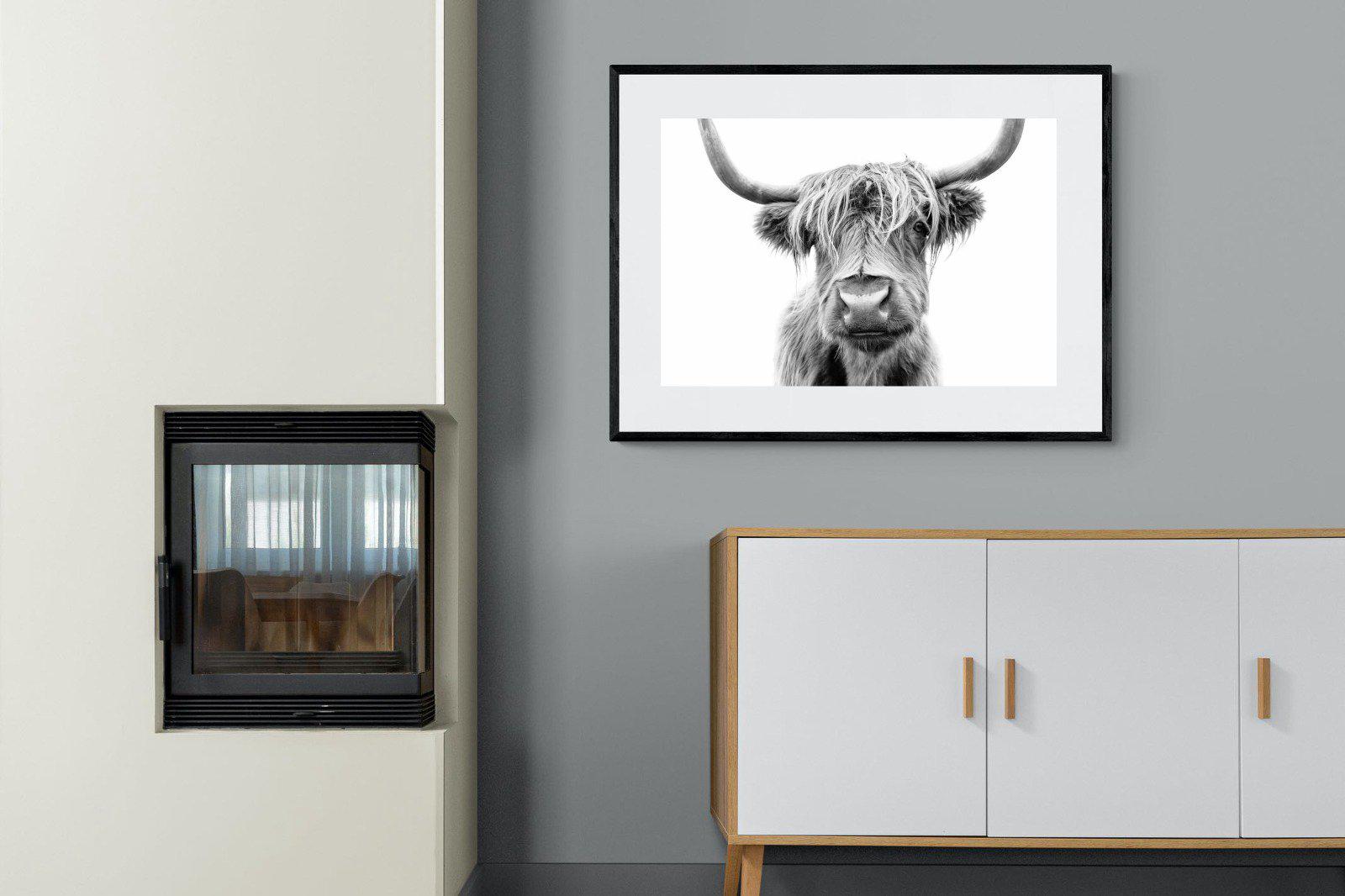 Hairy-Wall_Art-100 x 75cm-Framed Print-Black-Pixalot