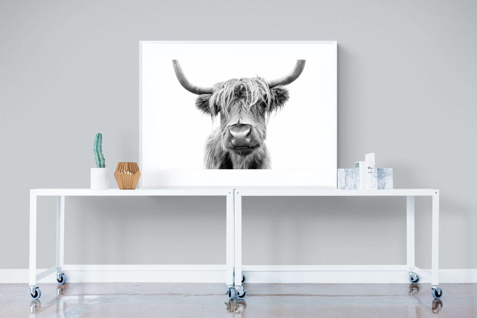 Hairy-Wall_Art-120 x 90cm-Framed Print-White-Pixalot