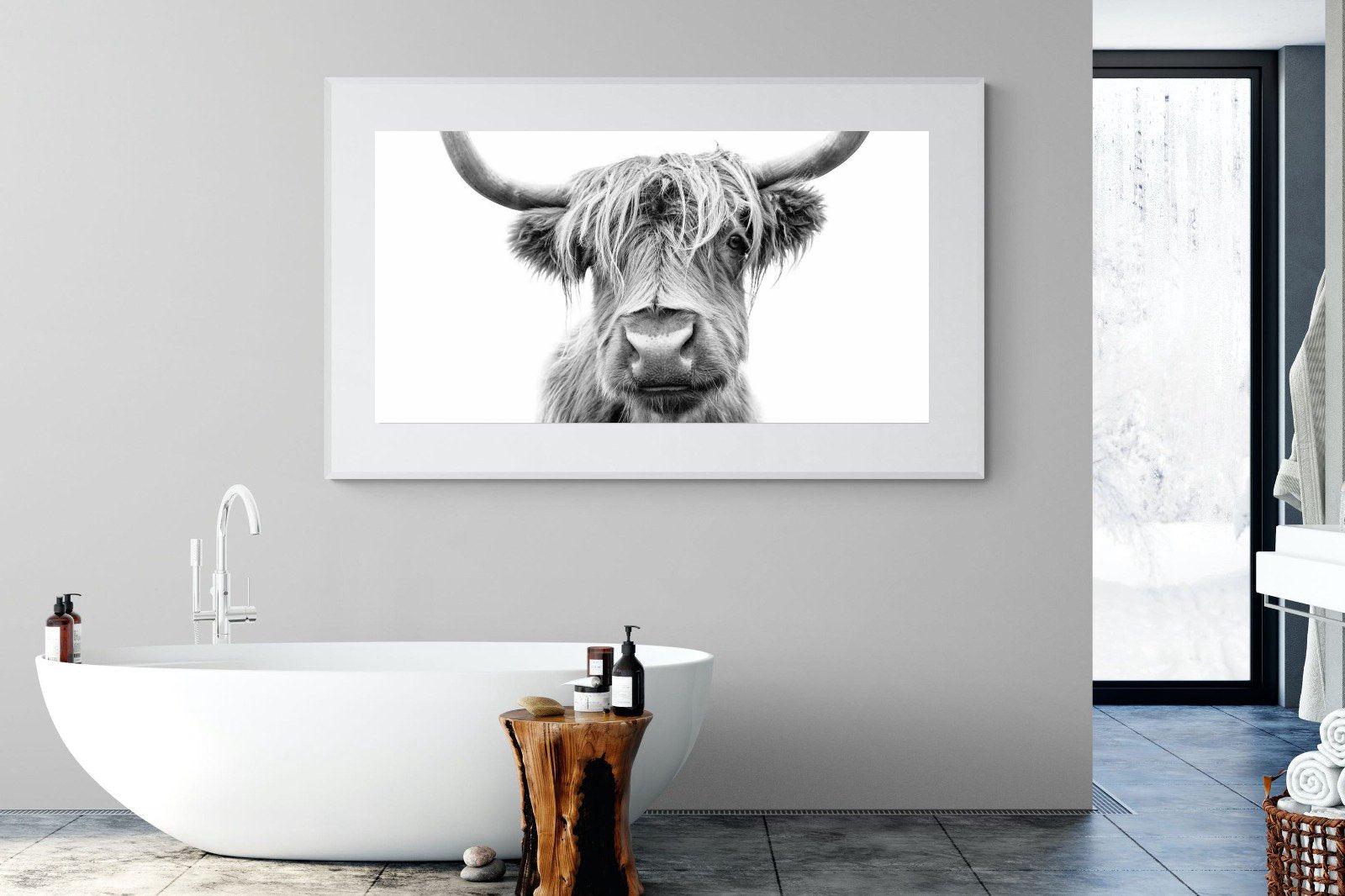 Hairy-Wall_Art-180 x 110cm-Framed Print-White-Pixalot