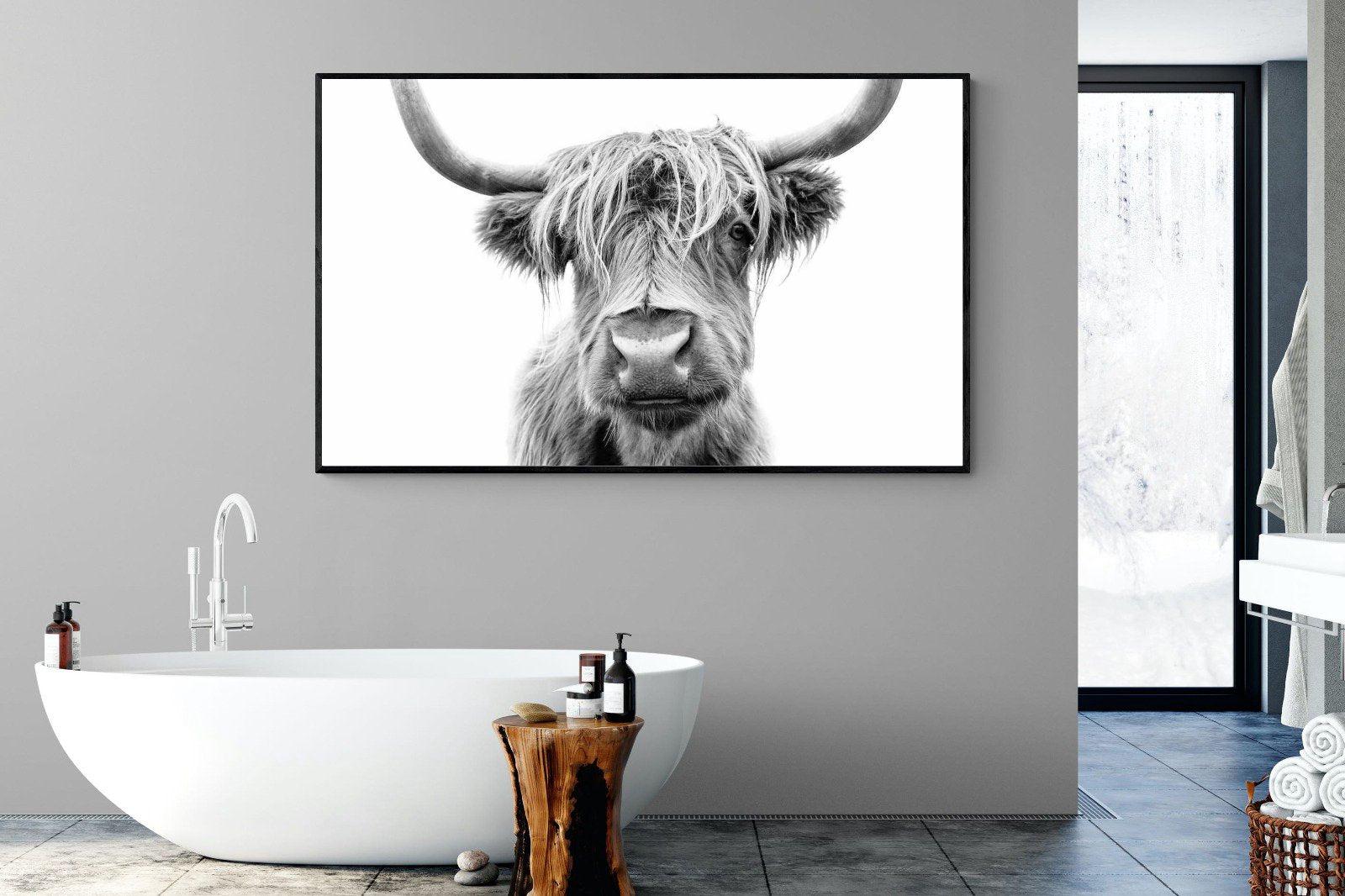 Hairy-Wall_Art-180 x 110cm-Mounted Canvas-Black-Pixalot