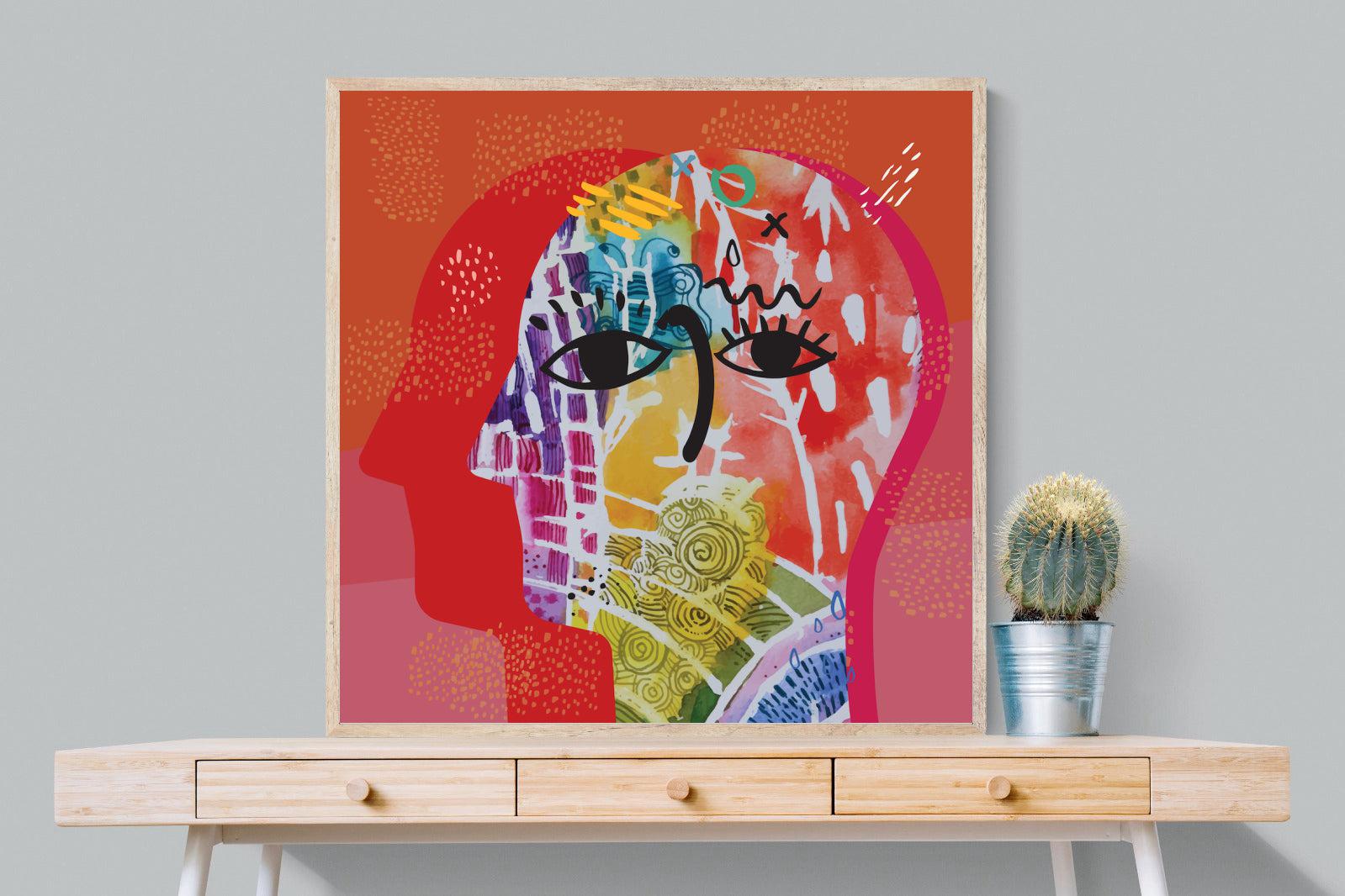 Happiness-Wall_Art-100 x 100cm-Mounted Canvas-Wood-Pixalot