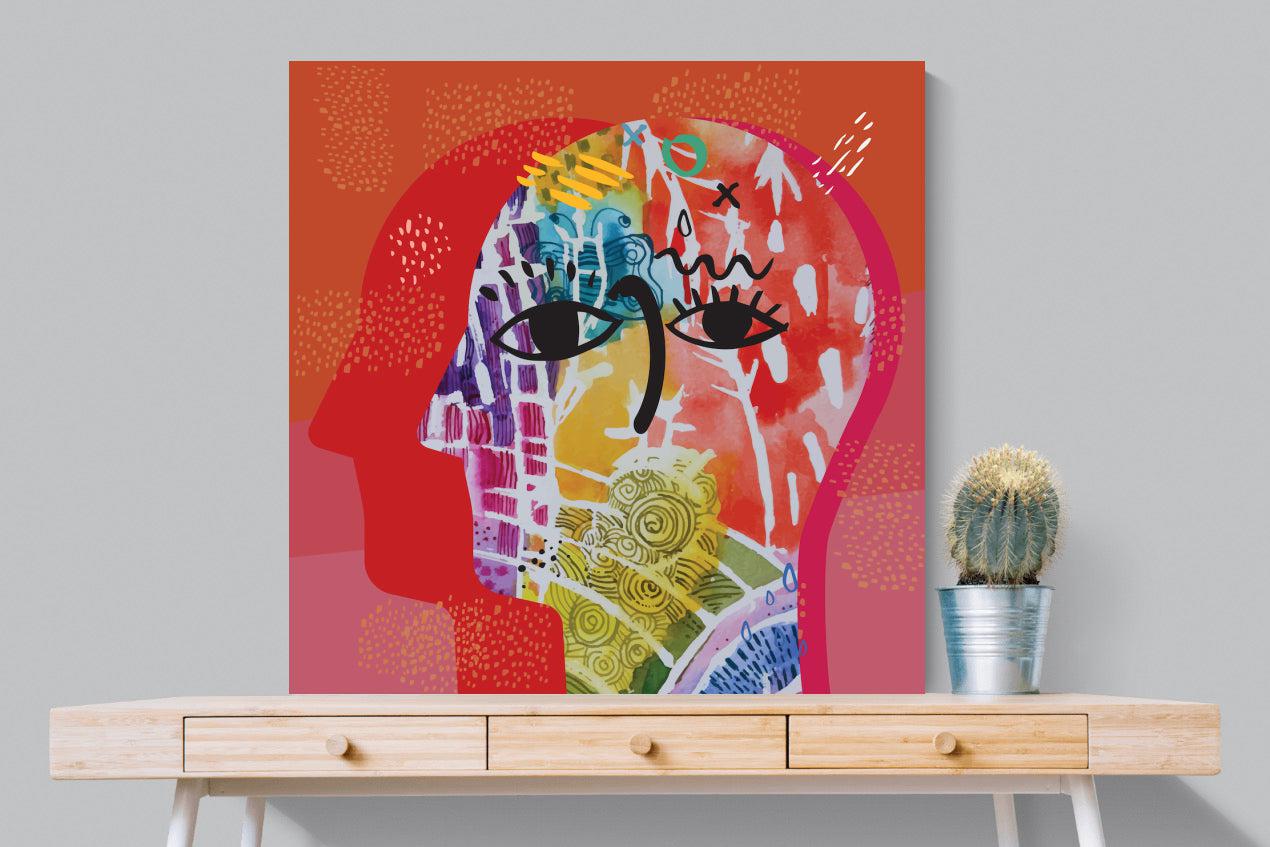 Happiness-Wall_Art-100 x 100cm-Mounted Canvas-No Frame-Pixalot