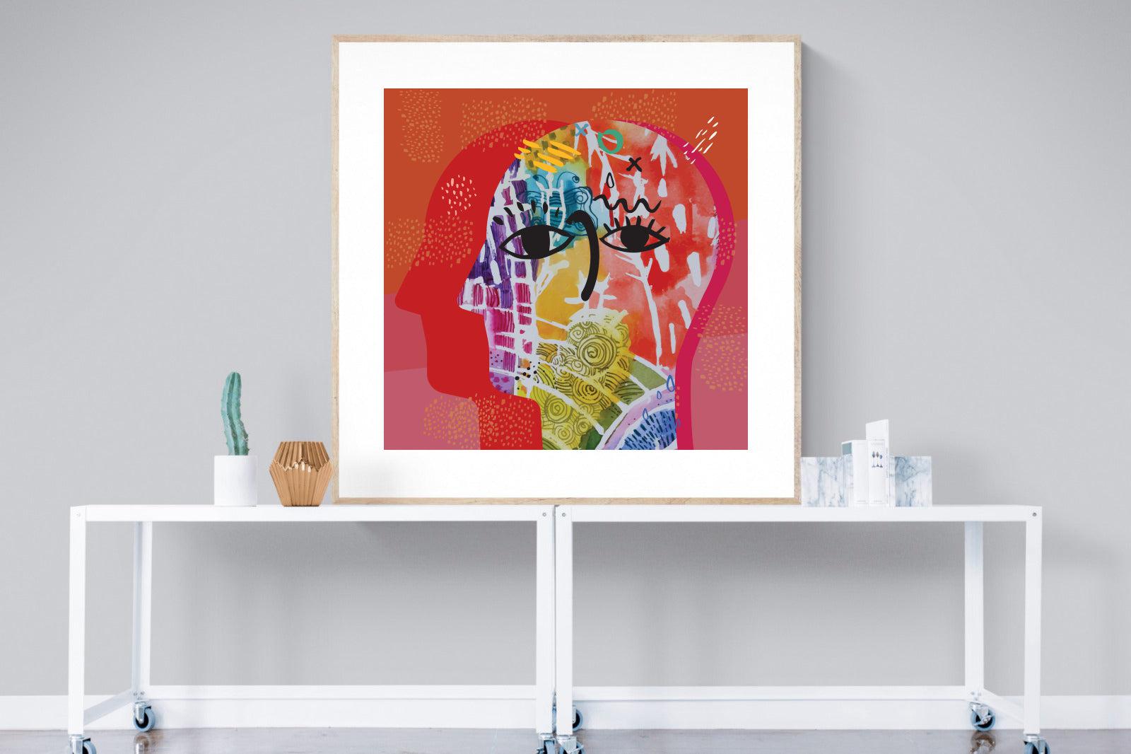 Happiness-Wall_Art-120 x 120cm-Framed Print-Wood-Pixalot
