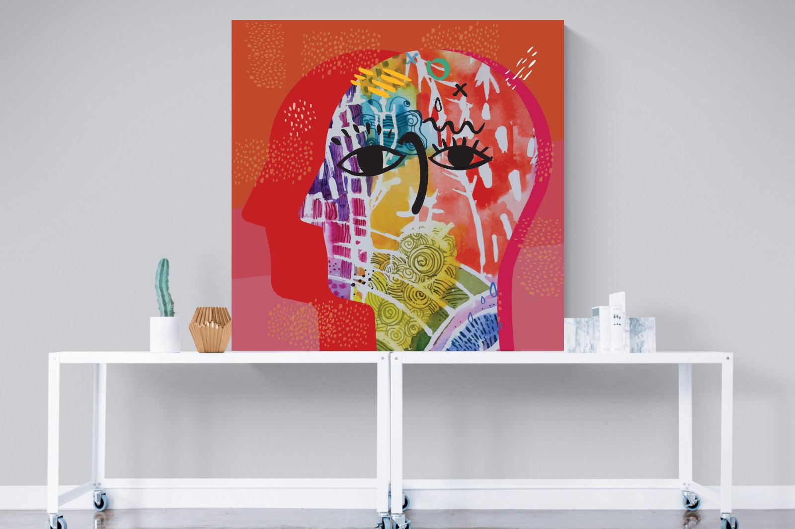 Happiness-Wall_Art-120 x 120cm-Mounted Canvas-No Frame-Pixalot