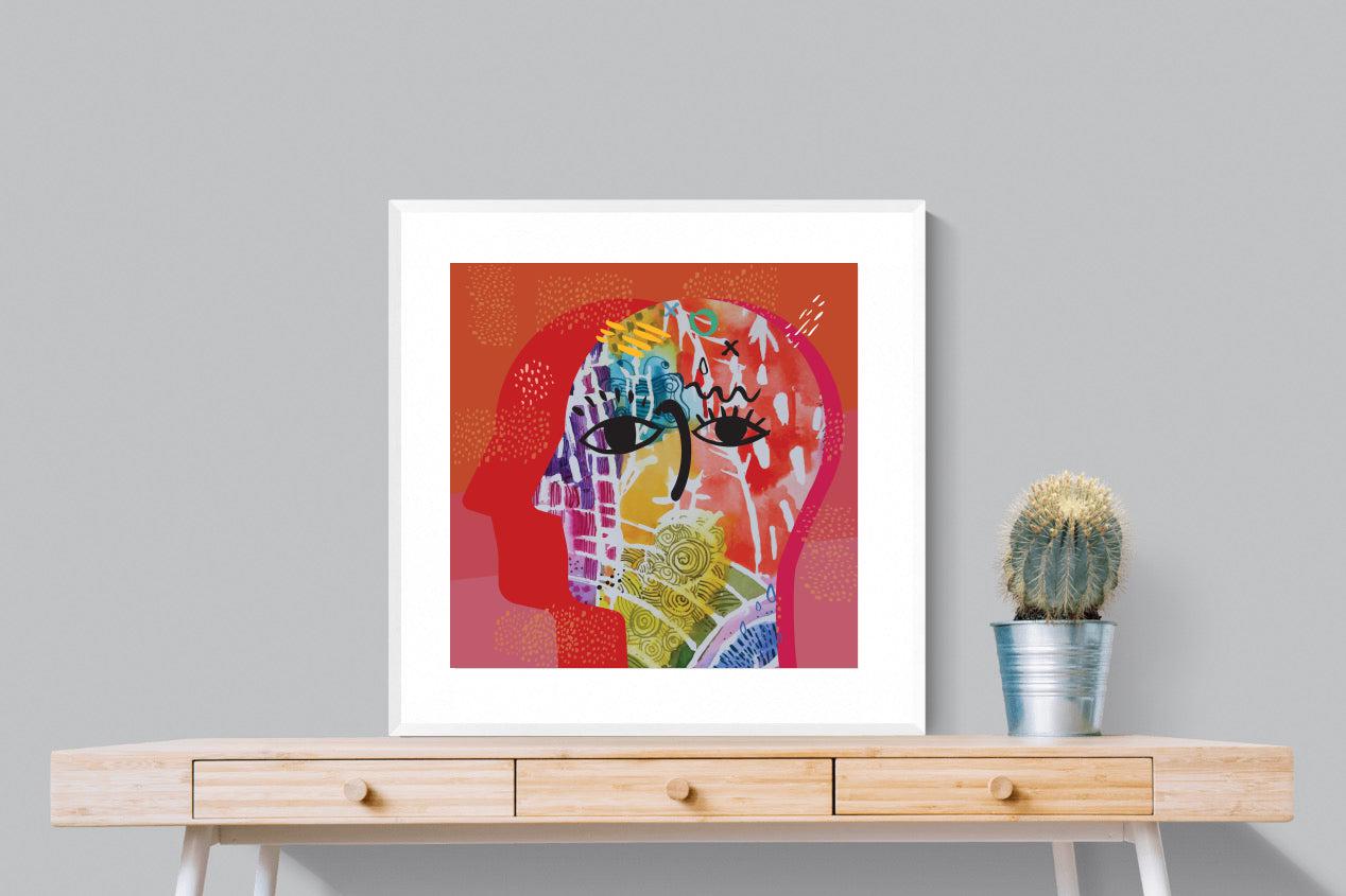 Happiness-Wall_Art-80 x 80cm-Framed Print-White-Pixalot