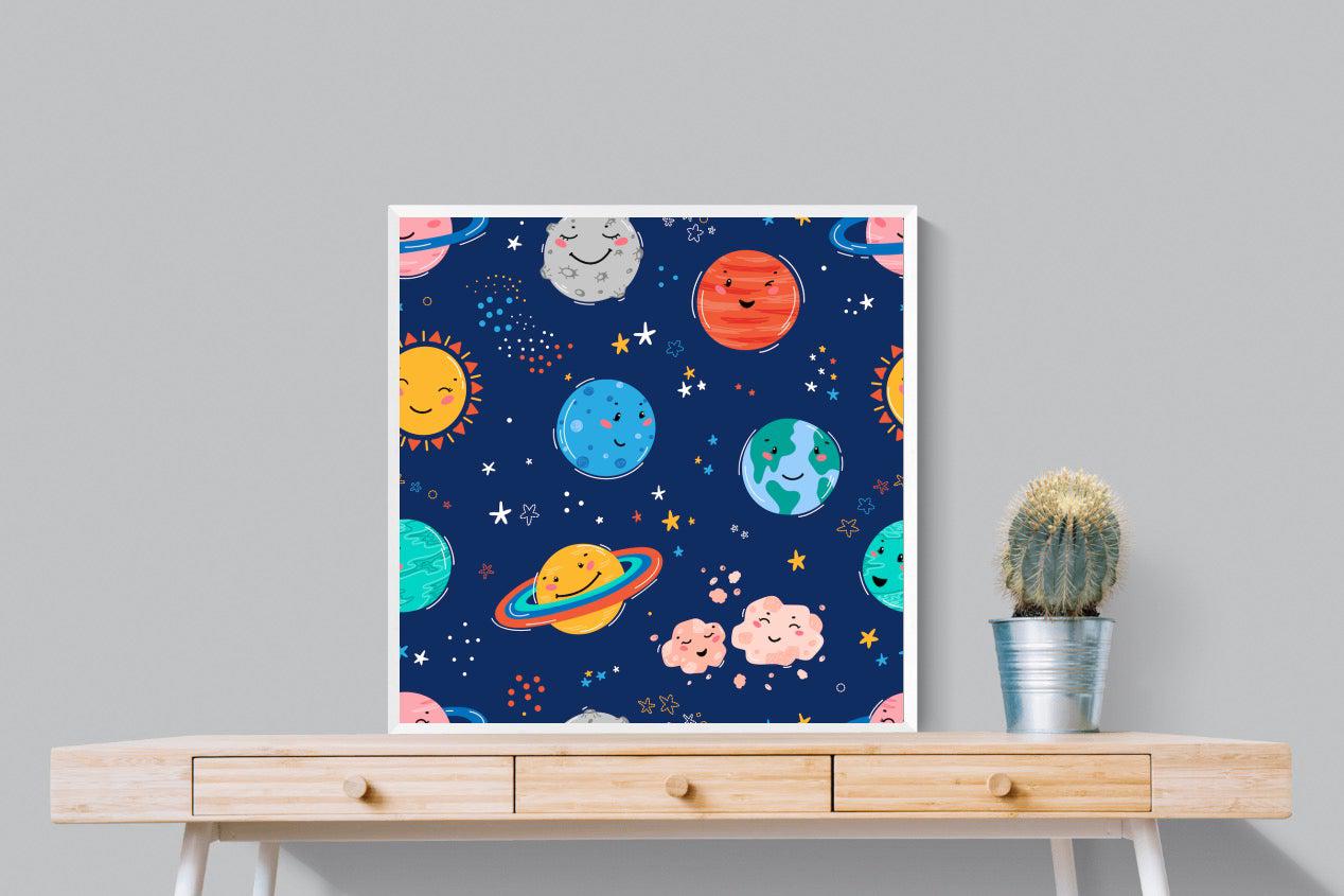 Happy Planets-Wall_Art-80 x 80cm-Mounted Canvas-White-Pixalot