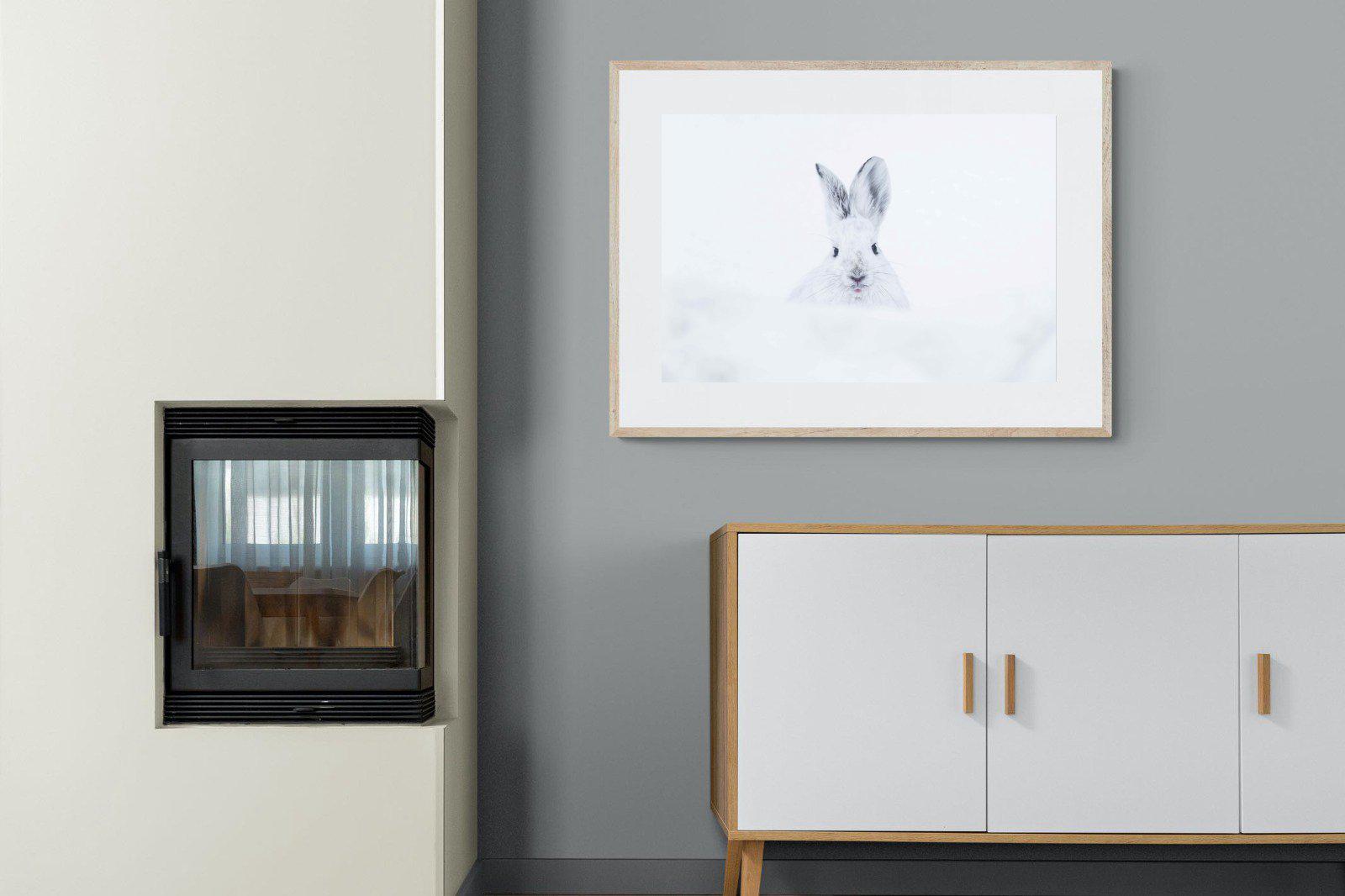 Hare-Wall_Art-100 x 75cm-Framed Print-Wood-Pixalot