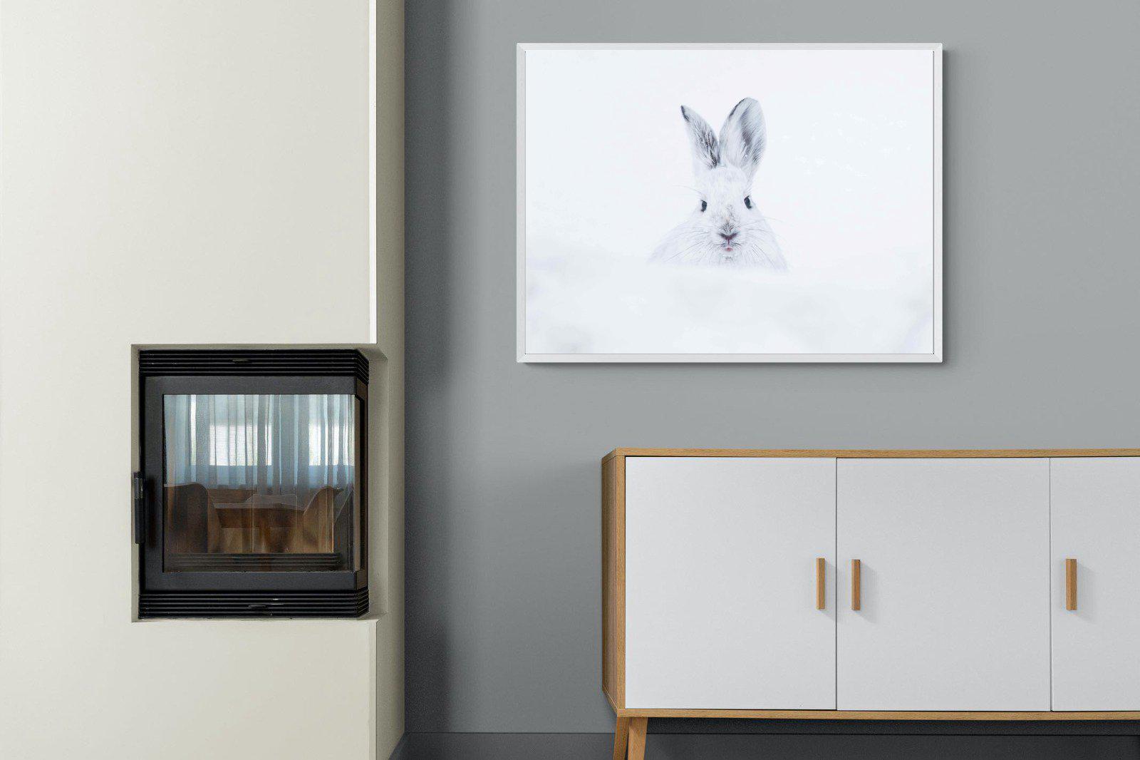 Hare-Wall_Art-100 x 75cm-Mounted Canvas-White-Pixalot