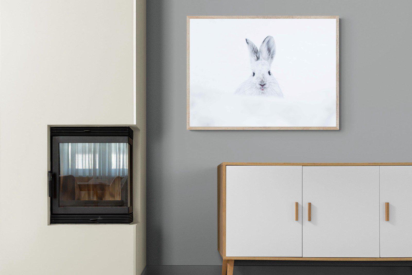 Hare-Wall_Art-100 x 75cm-Mounted Canvas-Wood-Pixalot