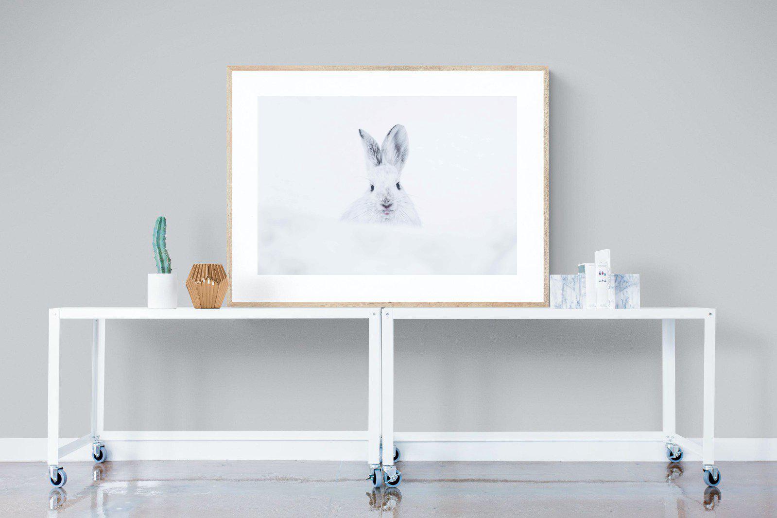 Hare-Wall_Art-120 x 90cm-Framed Print-Wood-Pixalot