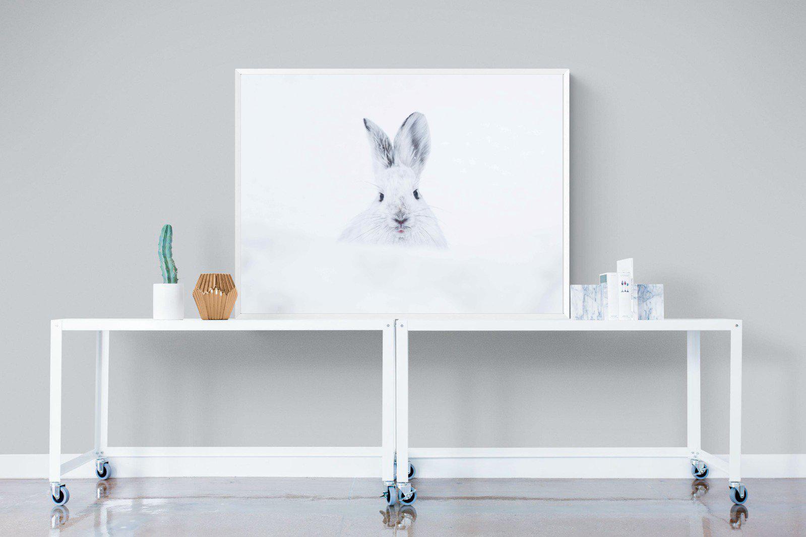 Hare-Wall_Art-120 x 90cm-Mounted Canvas-White-Pixalot