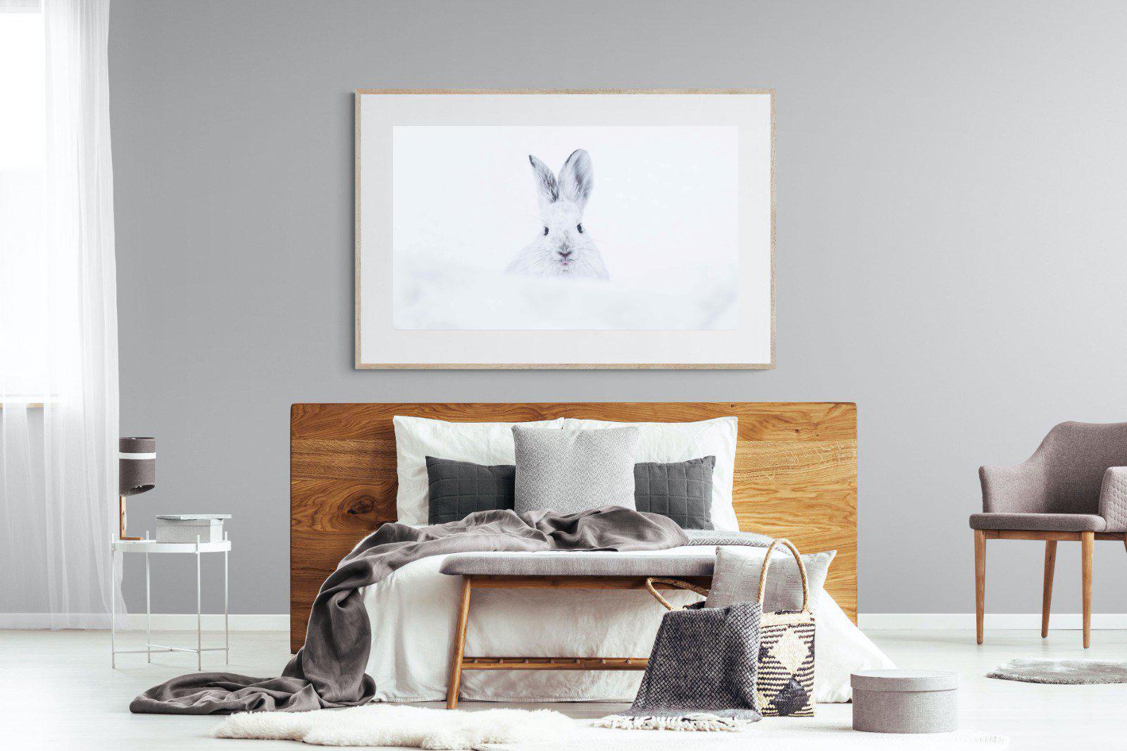 Hare-Wall_Art-150 x 100cm-Framed Print-Wood-Pixalot