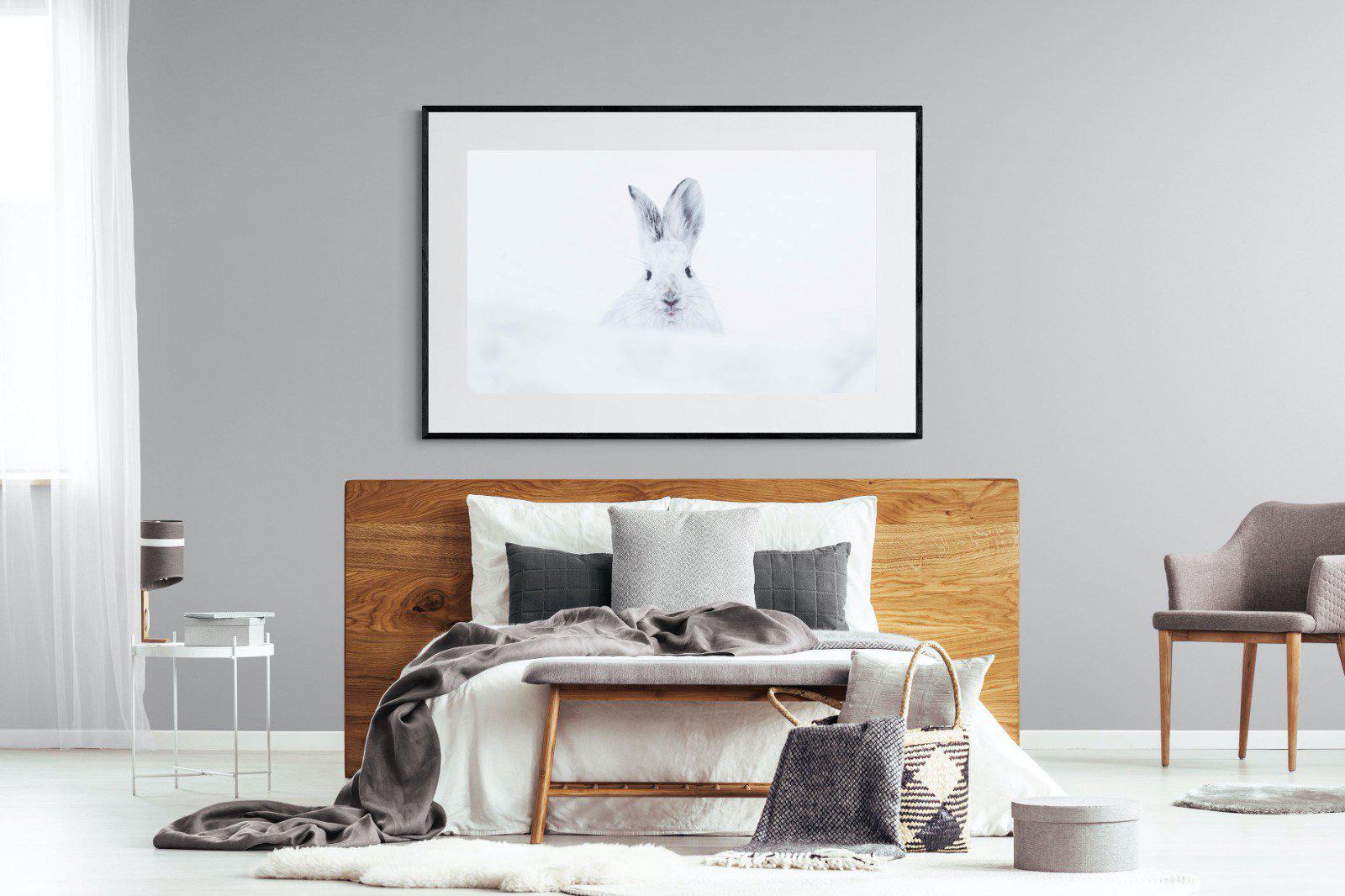 Hare-Wall_Art-150 x 100cm-Framed Print-Black-Pixalot