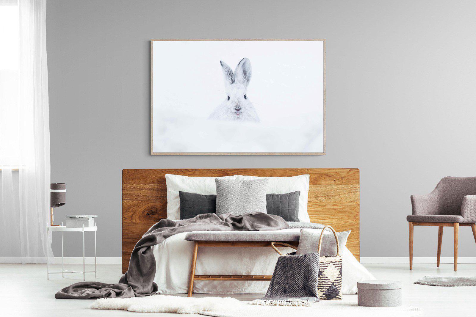 Hare-Wall_Art-150 x 100cm-Mounted Canvas-Wood-Pixalot