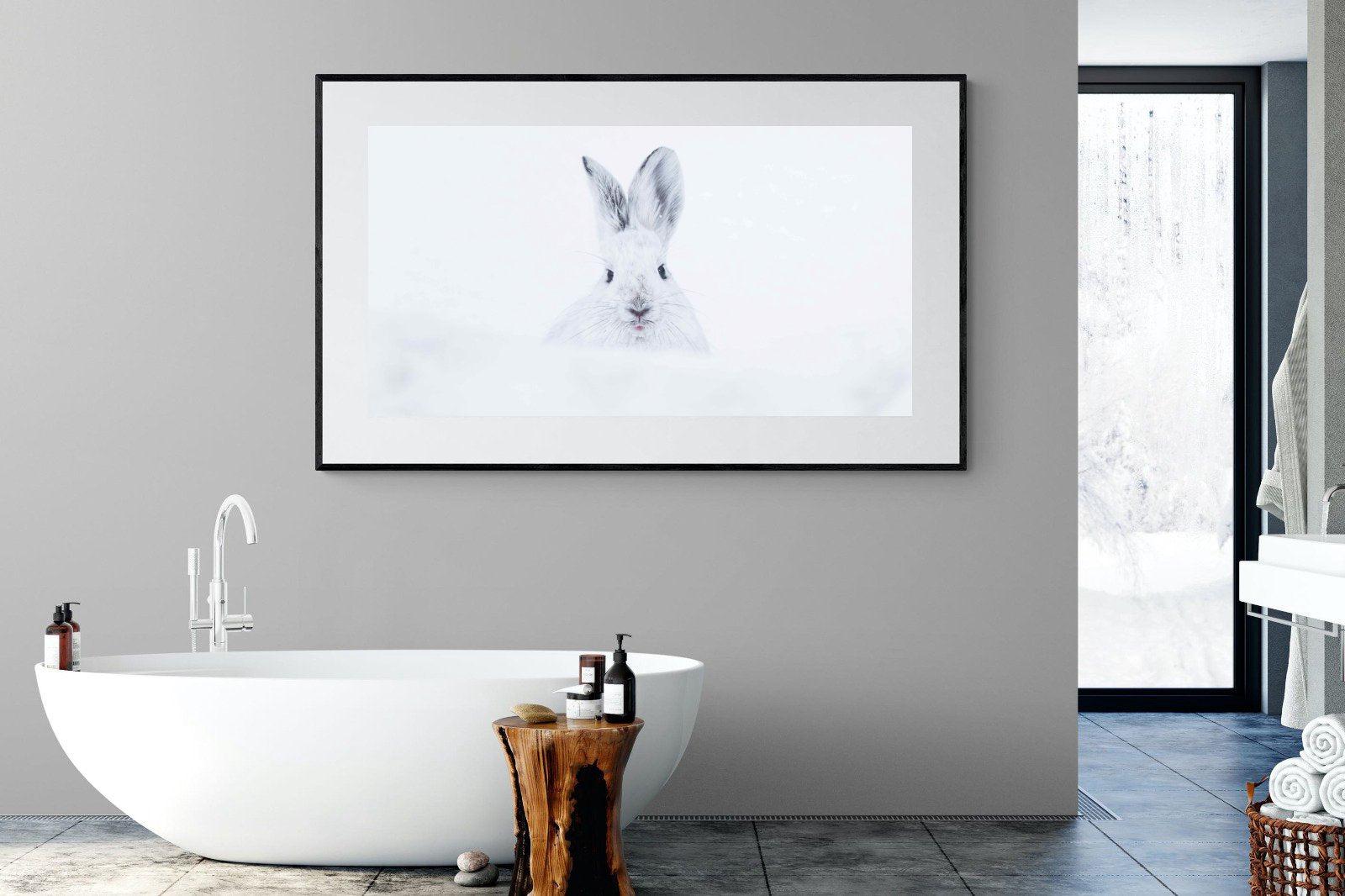 Hare-Wall_Art-180 x 110cm-Framed Print-Black-Pixalot