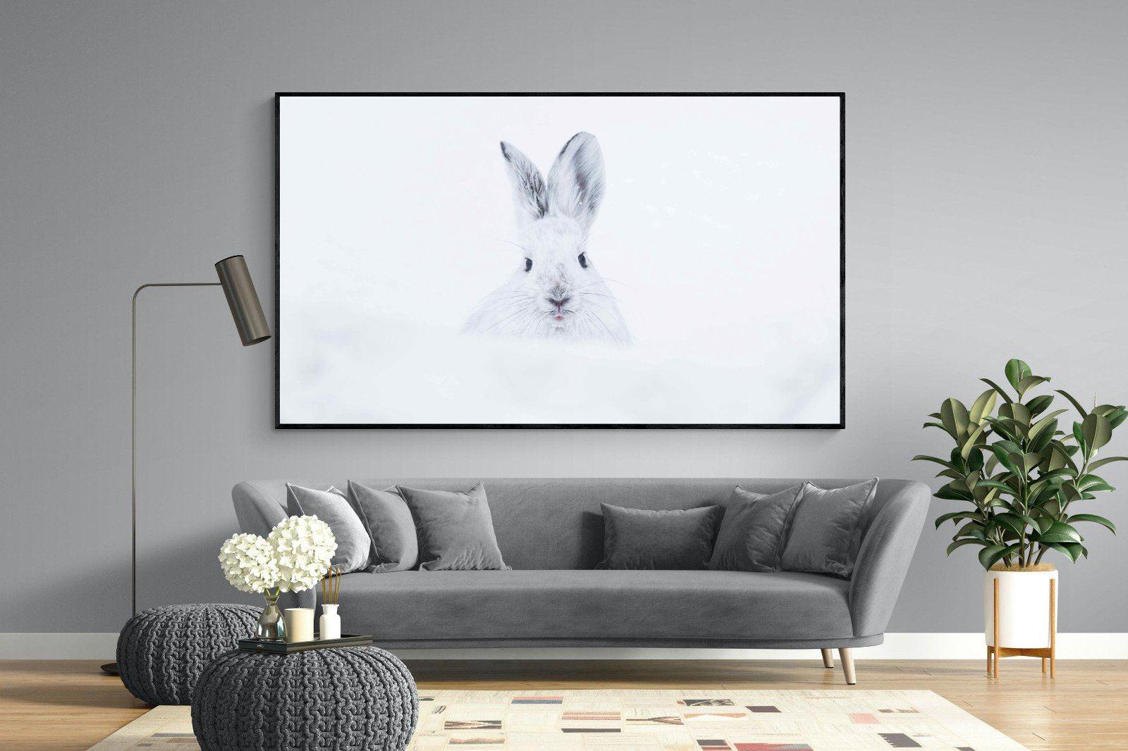 Hare-Wall_Art-220 x 130cm-Mounted Canvas-Black-Pixalot