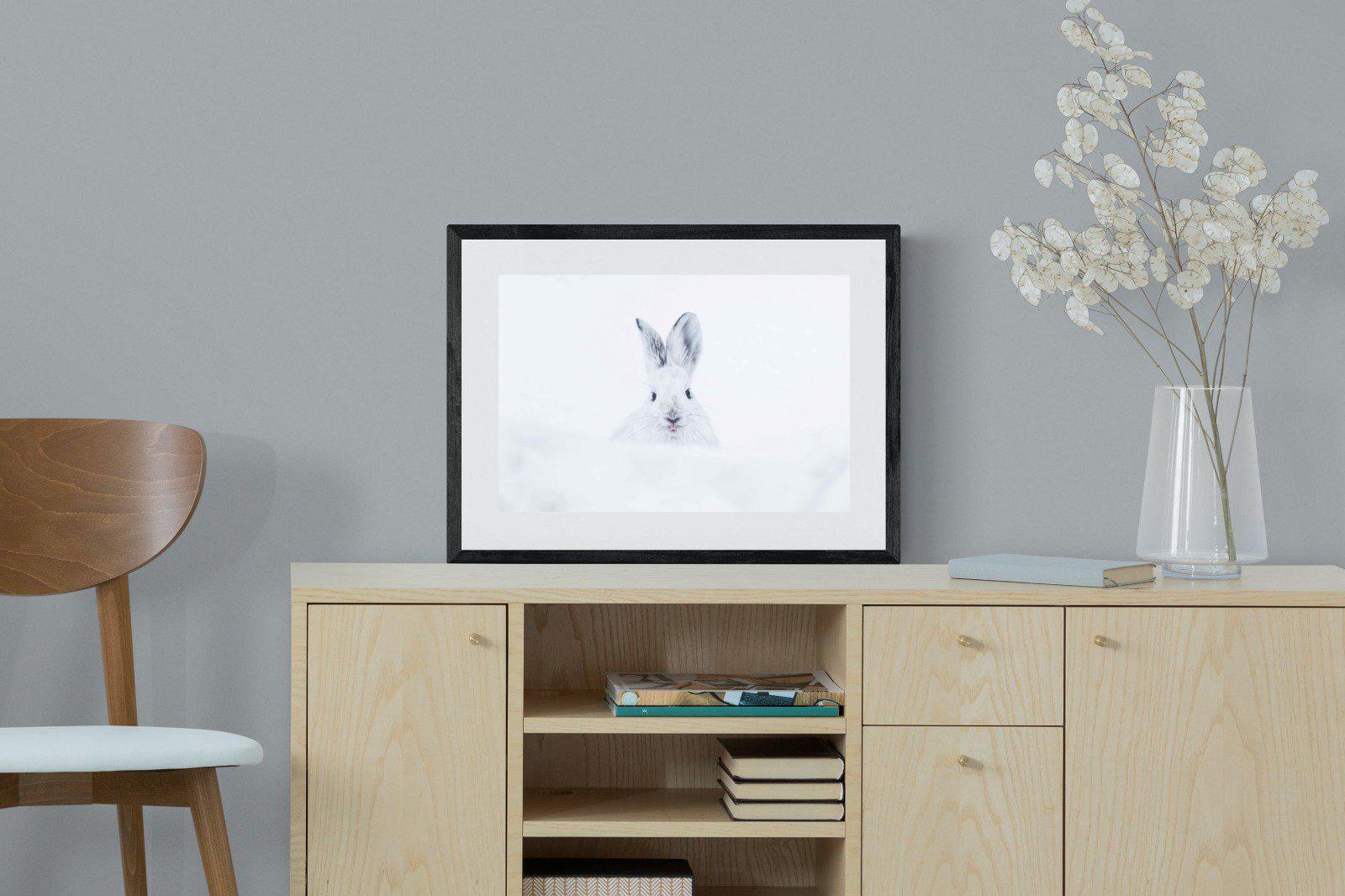 Hare-Wall_Art-60 x 45cm-Framed Print-Black-Pixalot