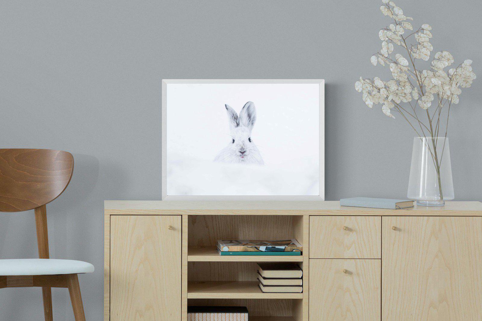 Hare-Wall_Art-60 x 45cm-Mounted Canvas-White-Pixalot