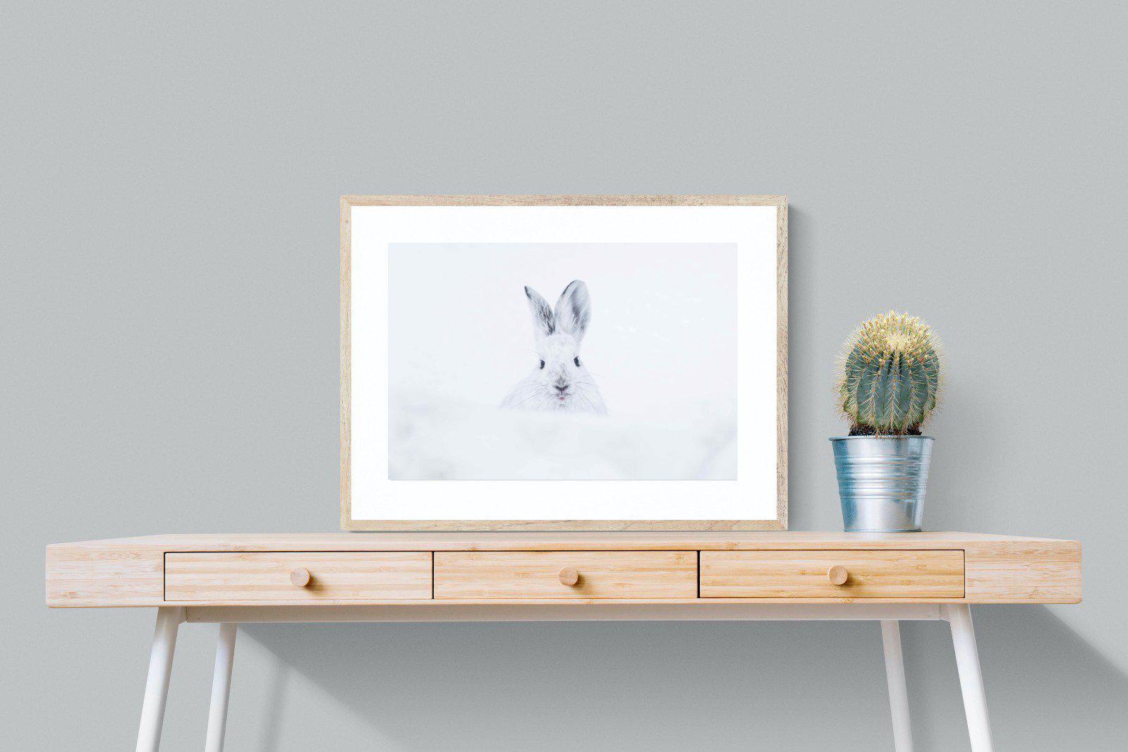 Hare-Wall_Art-80 x 60cm-Framed Print-Wood-Pixalot