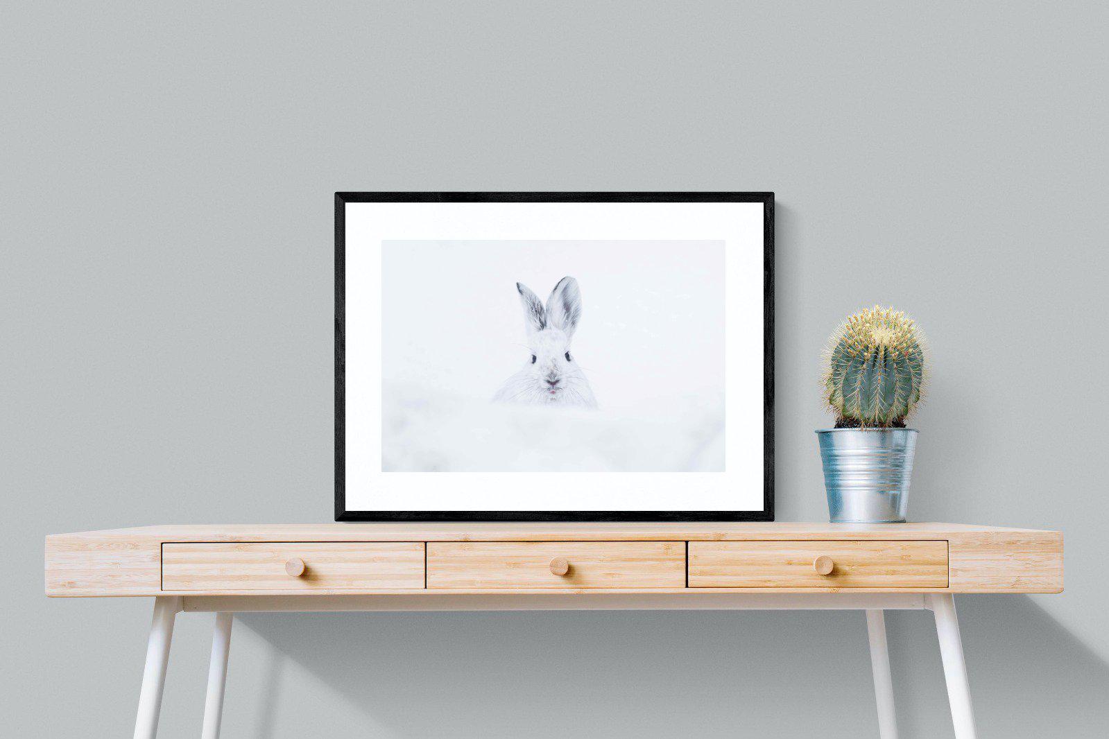 Hare-Wall_Art-80 x 60cm-Framed Print-Black-Pixalot