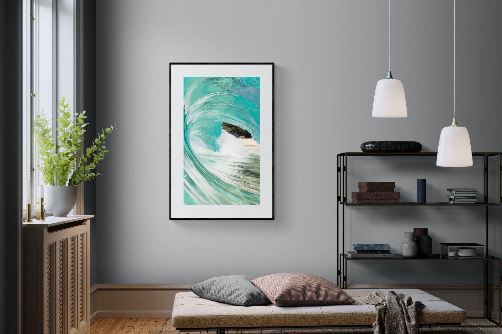 Heart of the Wave-Wall_Art-100 x 150cm-Framed Print-Black-Pixalot