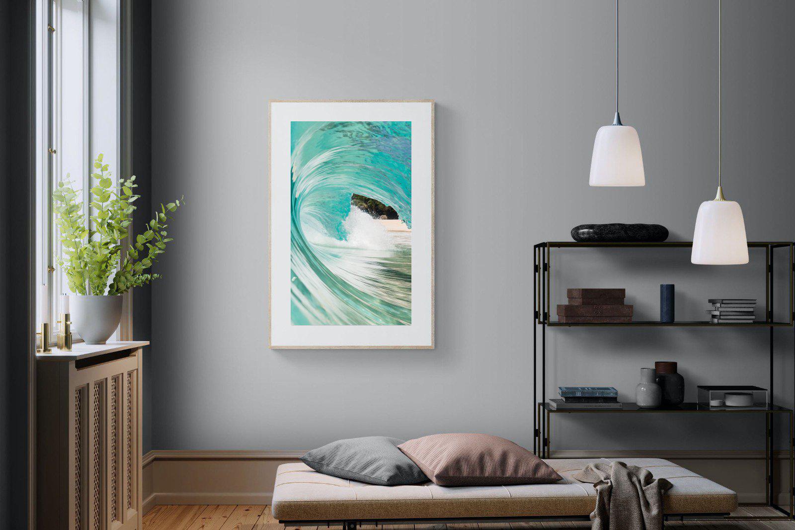 Heart of the Wave-Wall_Art-100 x 150cm-Framed Print-Wood-Pixalot
