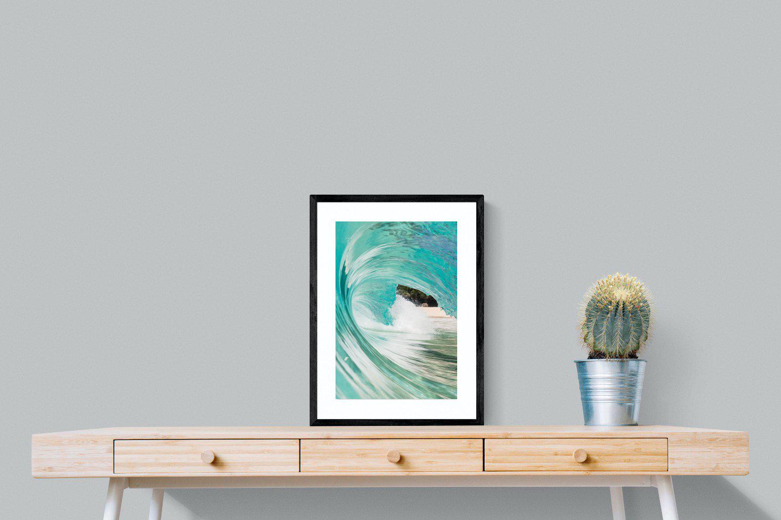 Heart of the Wave-Wall_Art-45 x 60cm-Framed Print-Black-Pixalot