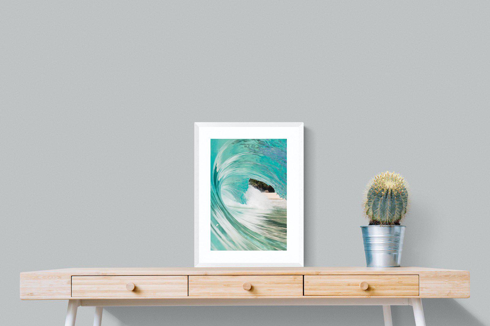 Heart of the Wave-Wall_Art-45 x 60cm-Framed Print-White-Pixalot