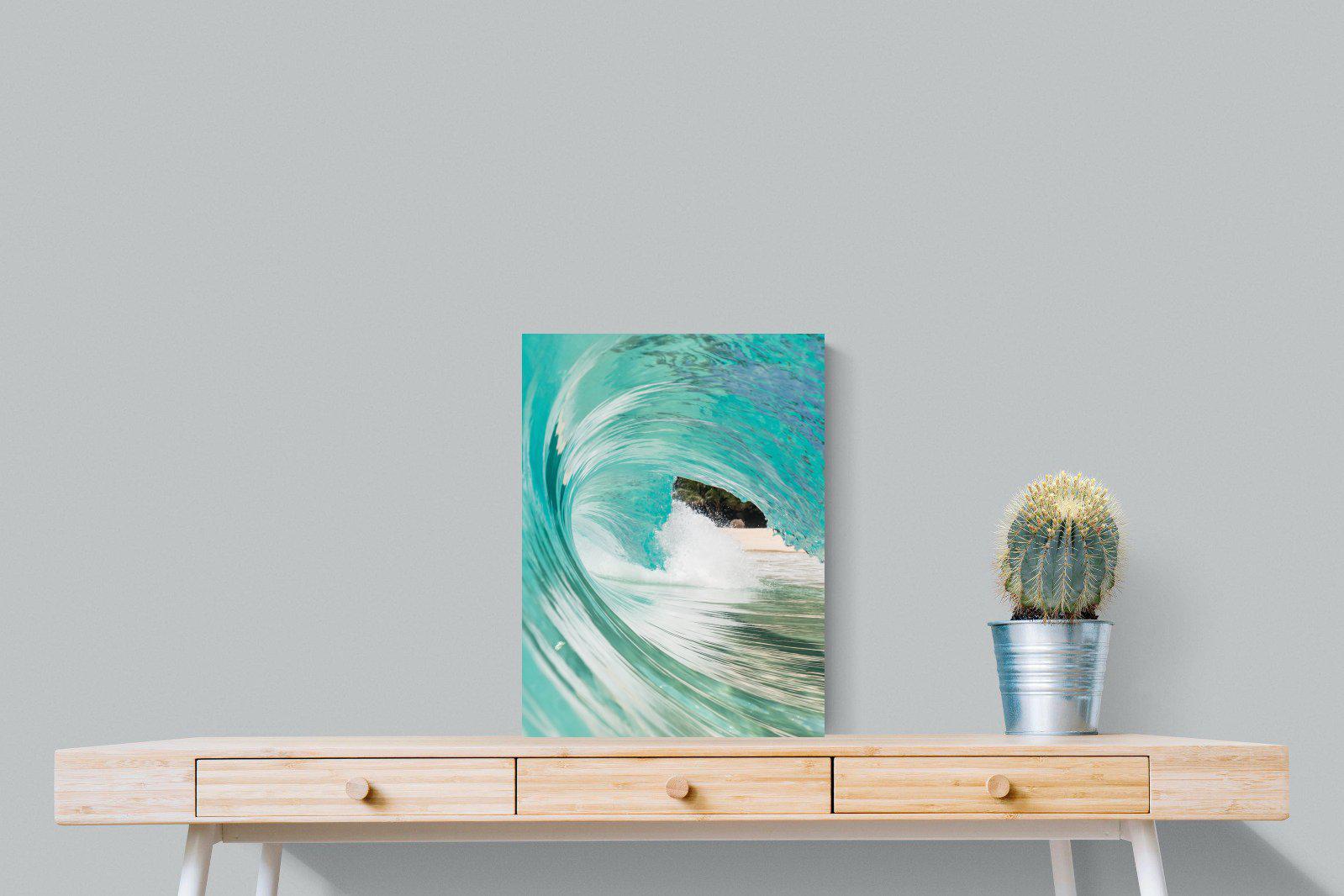 Heart of the Wave-Wall_Art-45 x 60cm-Mounted Canvas-No Frame-Pixalot