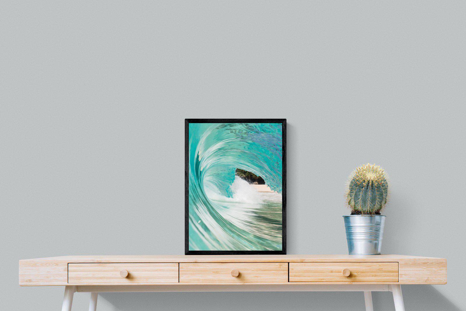Heart of the Wave-Wall_Art-45 x 60cm-Mounted Canvas-Black-Pixalot