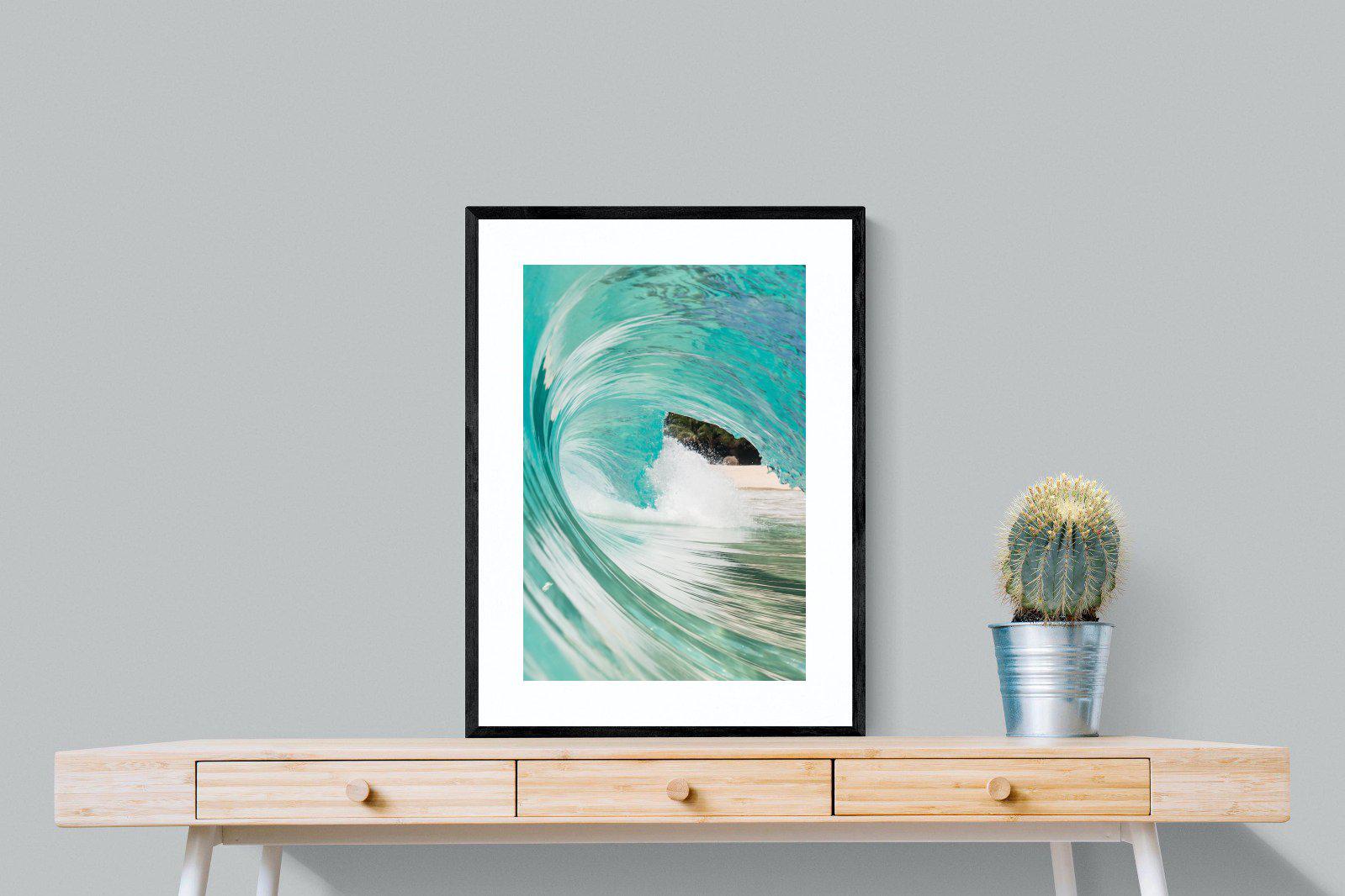 Heart of the Wave-Wall_Art-60 x 80cm-Framed Print-Black-Pixalot