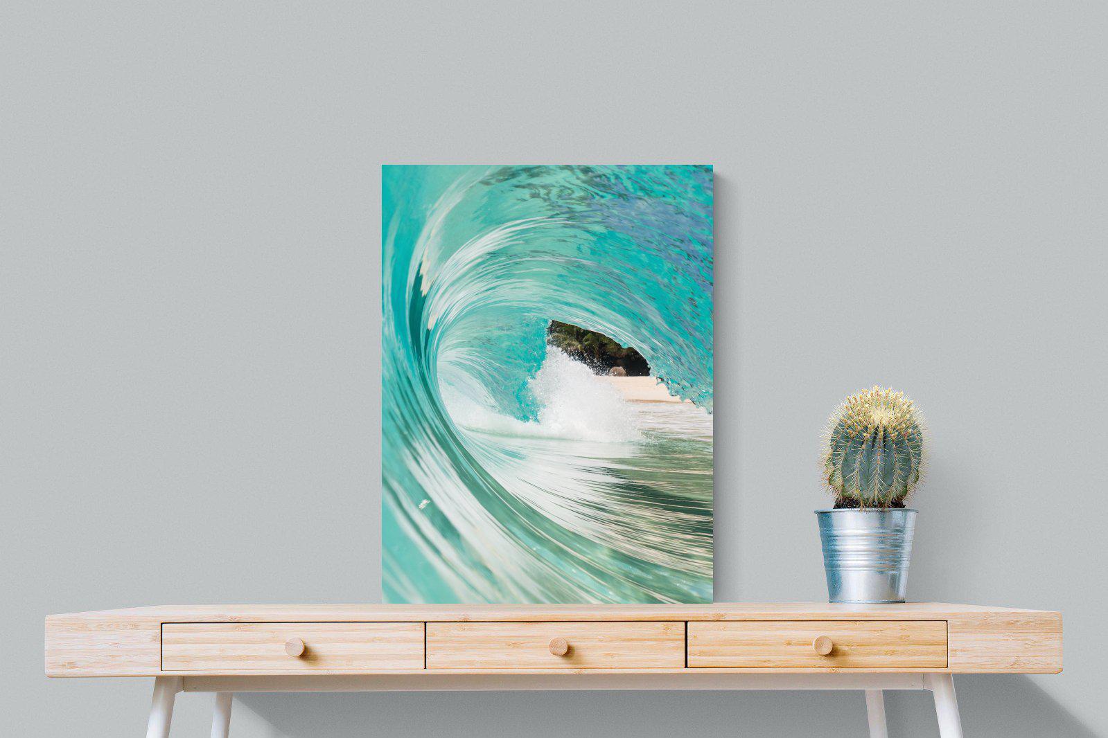 Heart of the Wave-Wall_Art-60 x 80cm-Mounted Canvas-No Frame-Pixalot