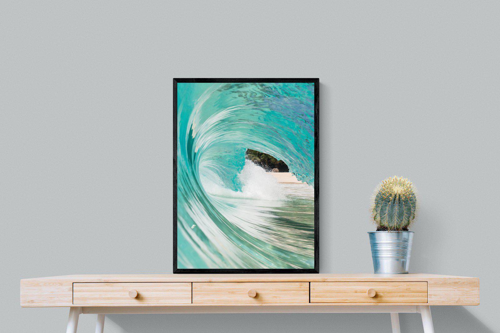 Heart of the Wave-Wall_Art-60 x 80cm-Mounted Canvas-Black-Pixalot
